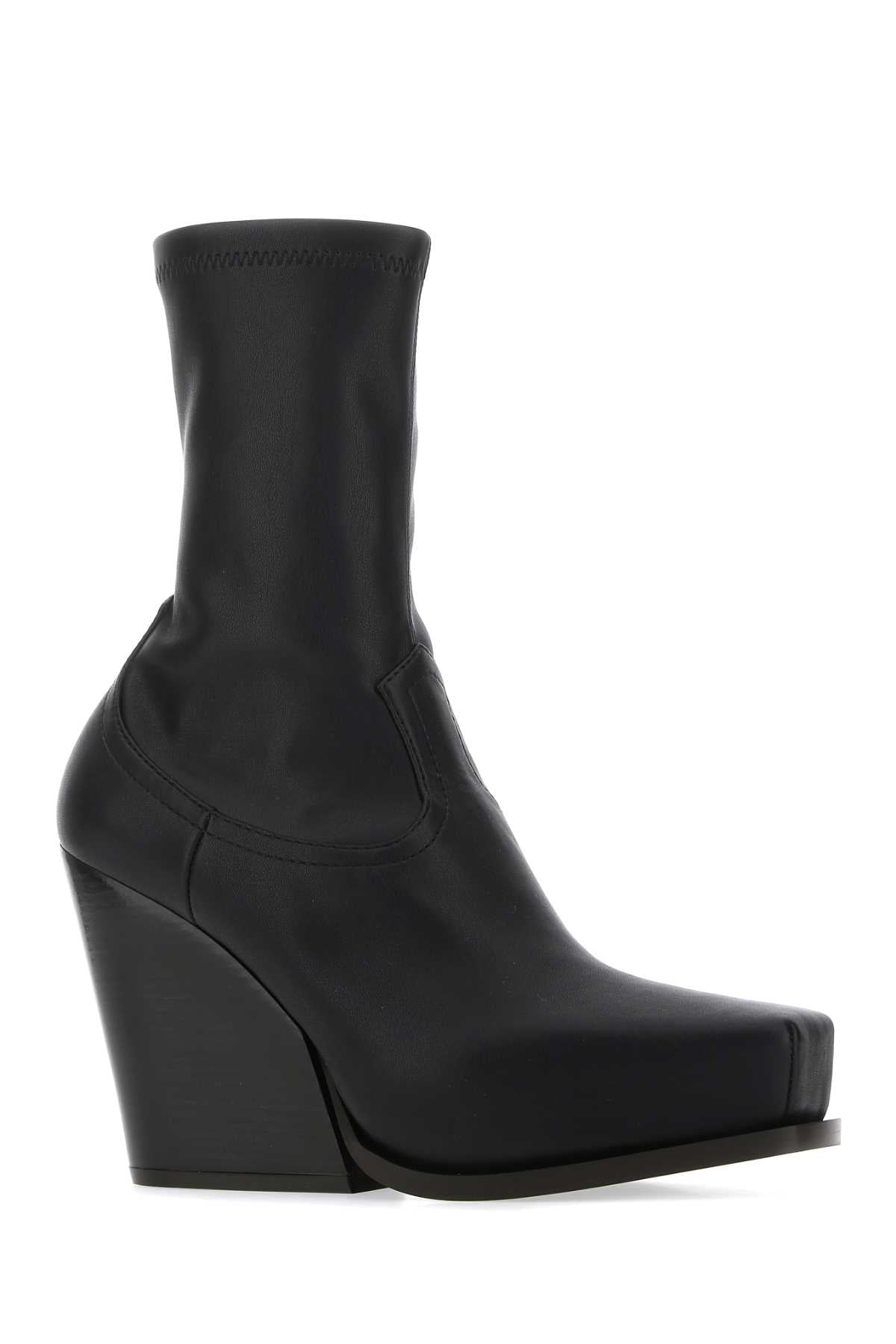 STELLA McCARTNEY Mini Ankle Cowboy Boots with 11 cm Heel