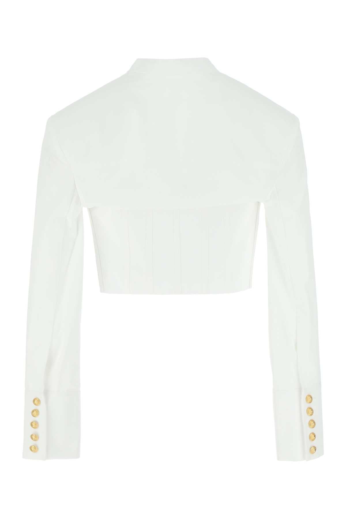 BALMAIN Elegant Poplin Shirt for Women - Size Available