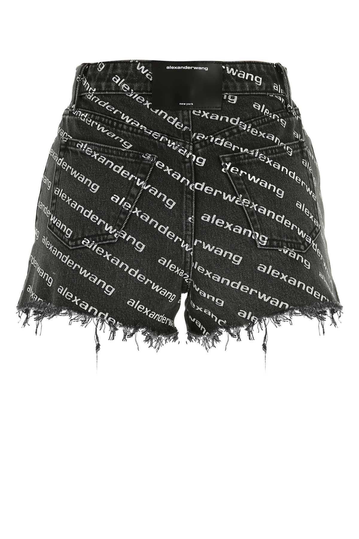ALEXANDER WANG Printed Denim Shorts for Women