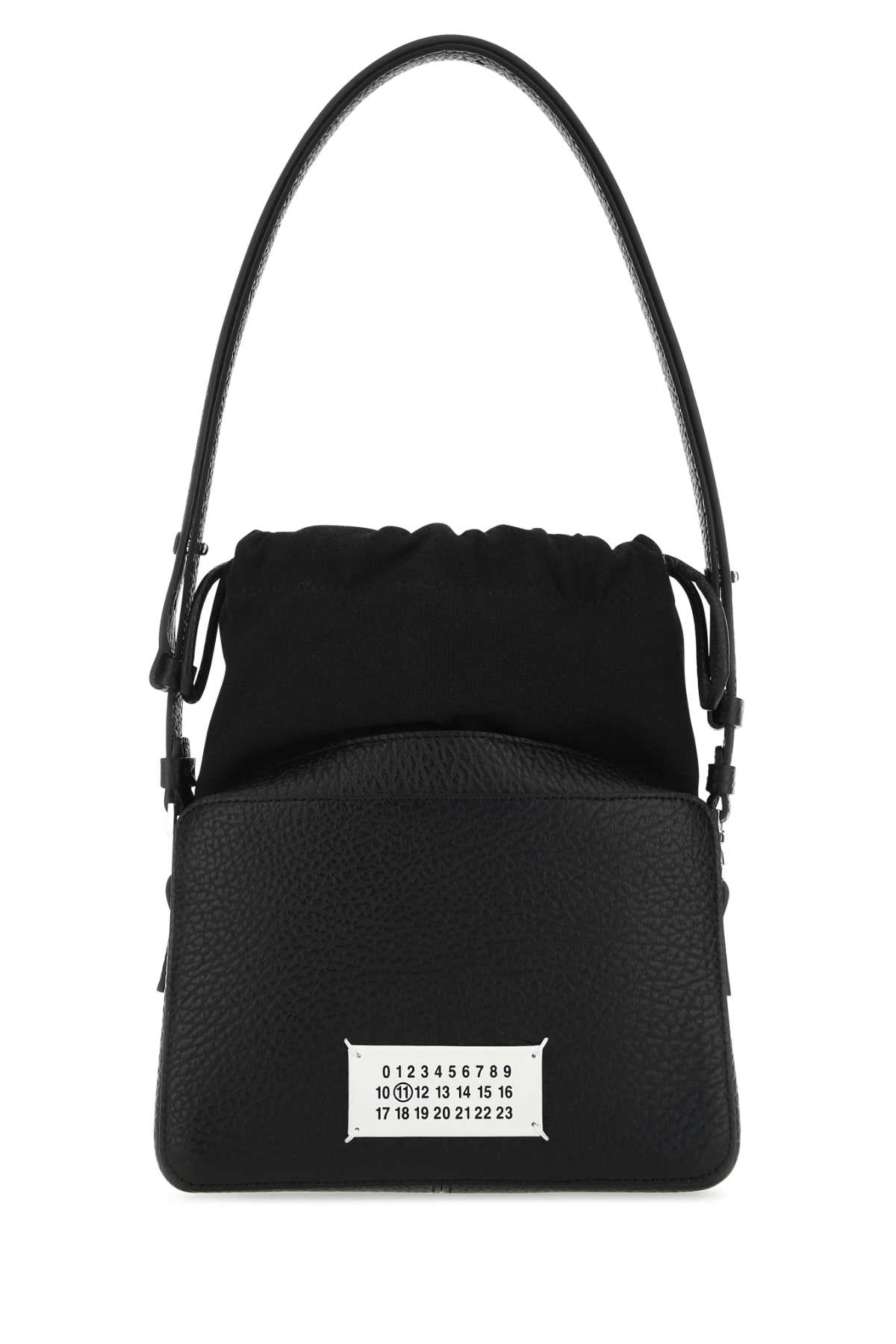 MAISON MARGIELA Mini Leather and Fabric Bucket Handbag - 20cm Wide