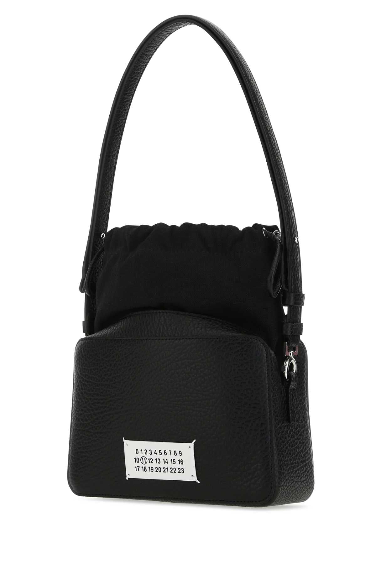 MAISON MARGIELA Mini Leather and Fabric Bucket Handbag - 20cm Wide