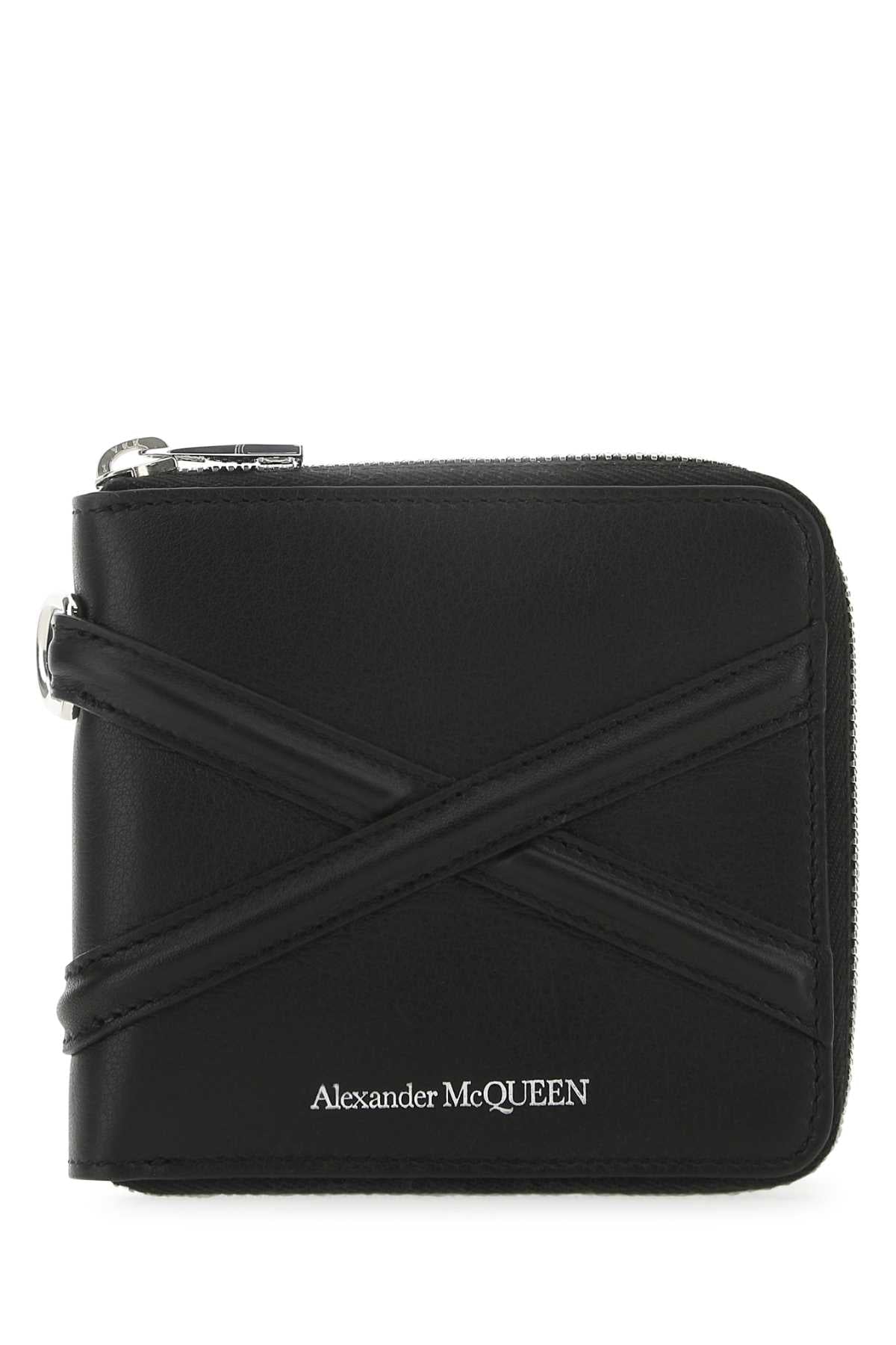 ALEXANDER MCQUEEN Mini Leather Wallet - 11 x 10 x 2 cm