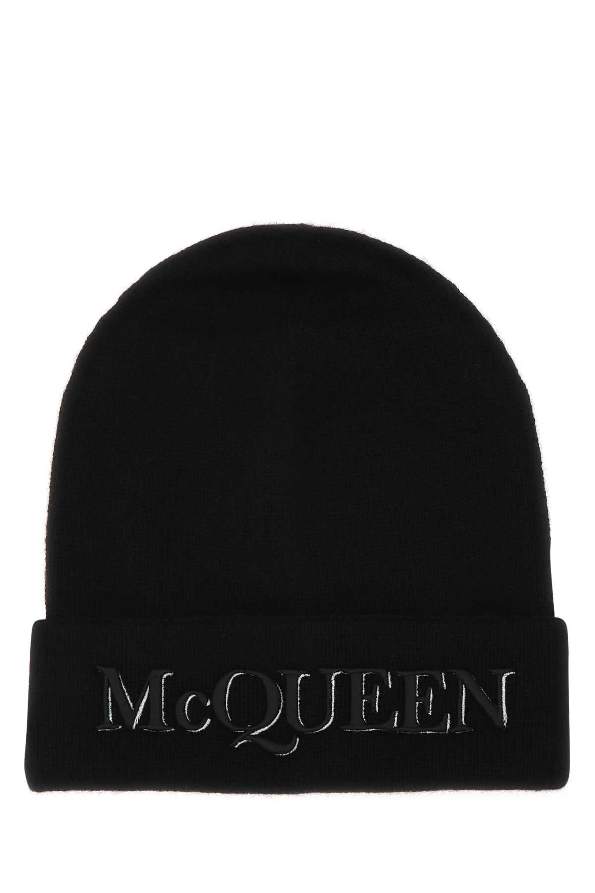 ALEXANDER MCQUEEN Luxury Cashmere Beanie Hat for Men - FW23
