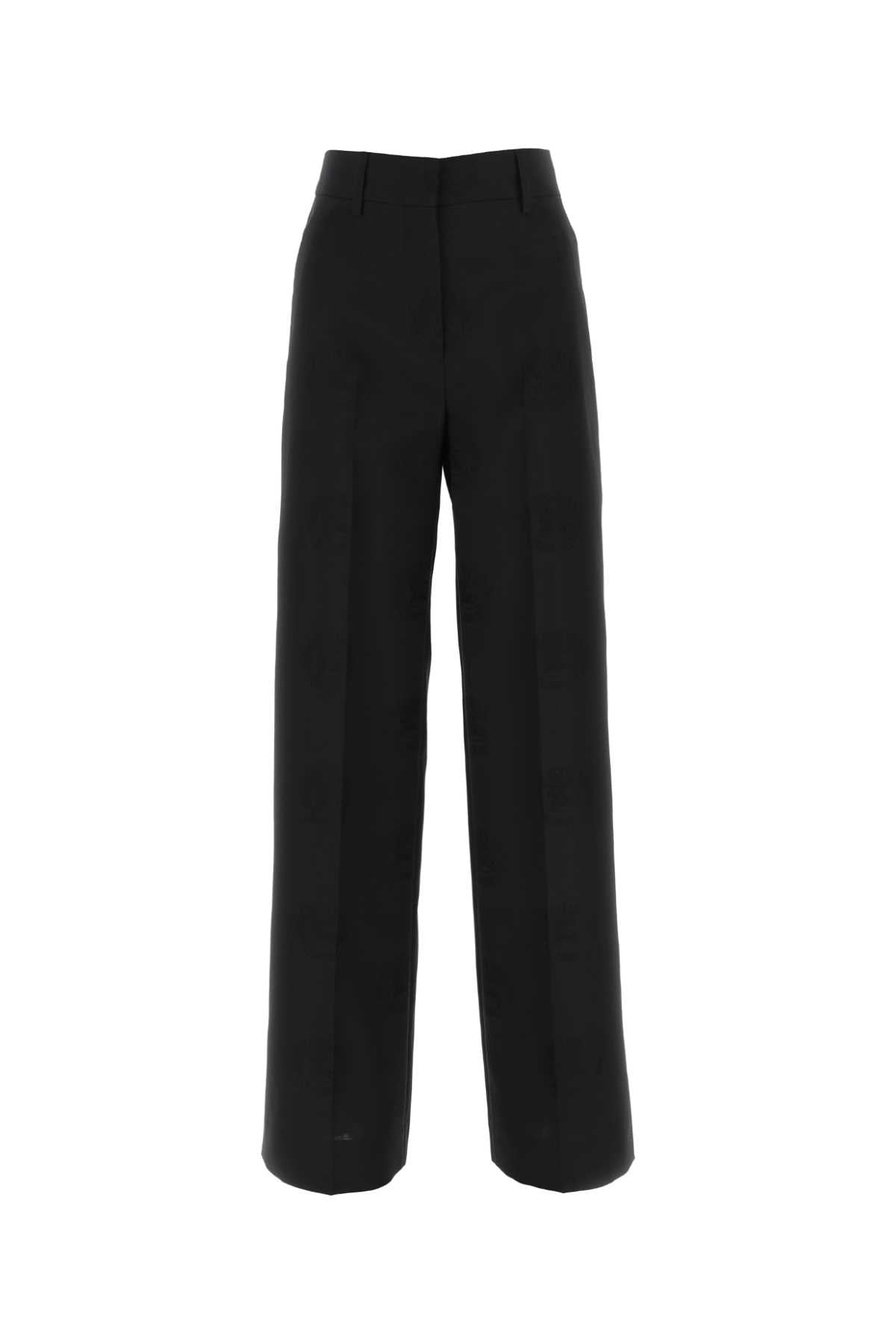 BURBERRY Wide-Leg Wool Blend Pants for Women