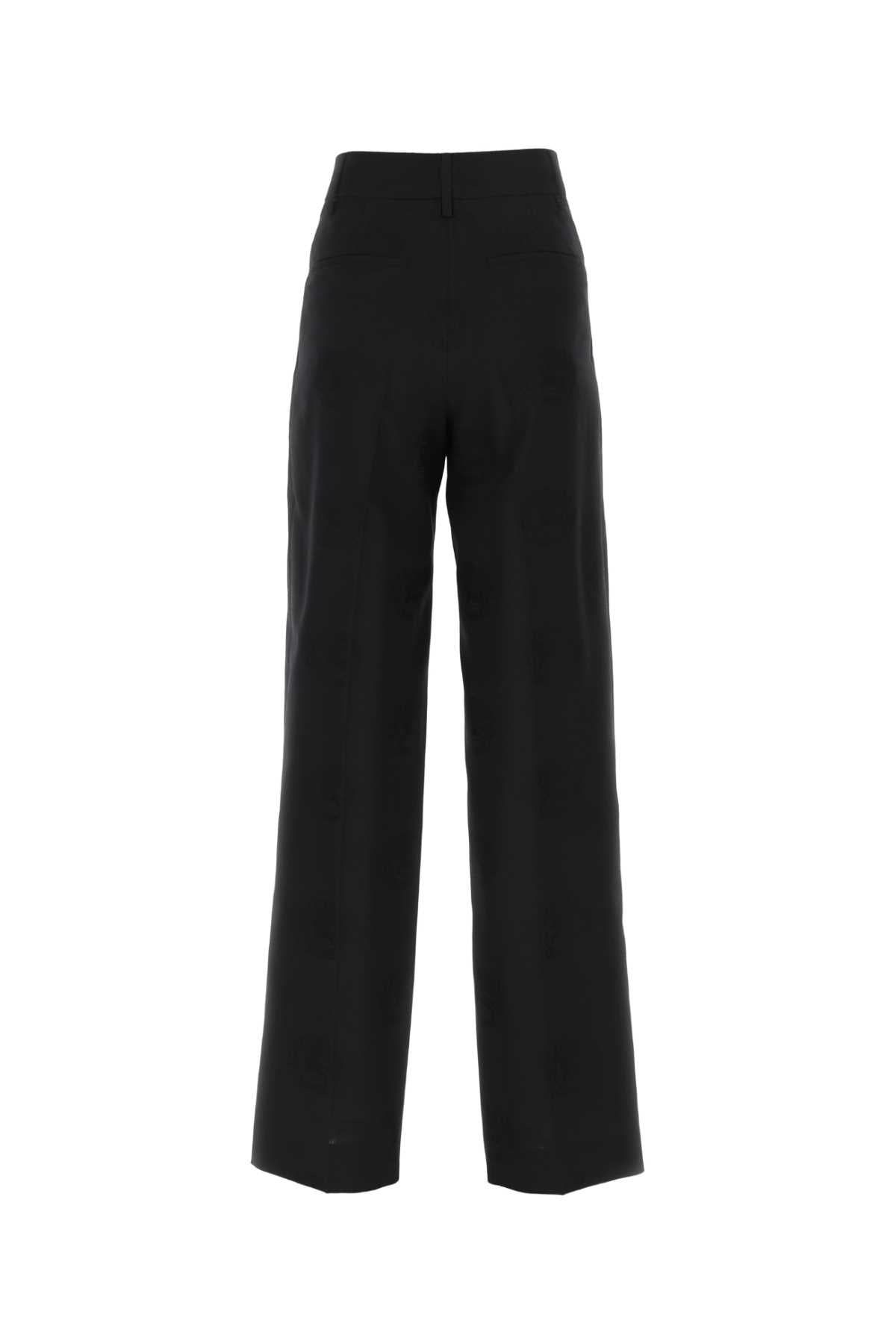 BURBERRY Wide-Leg Wool Blend Pants for Women