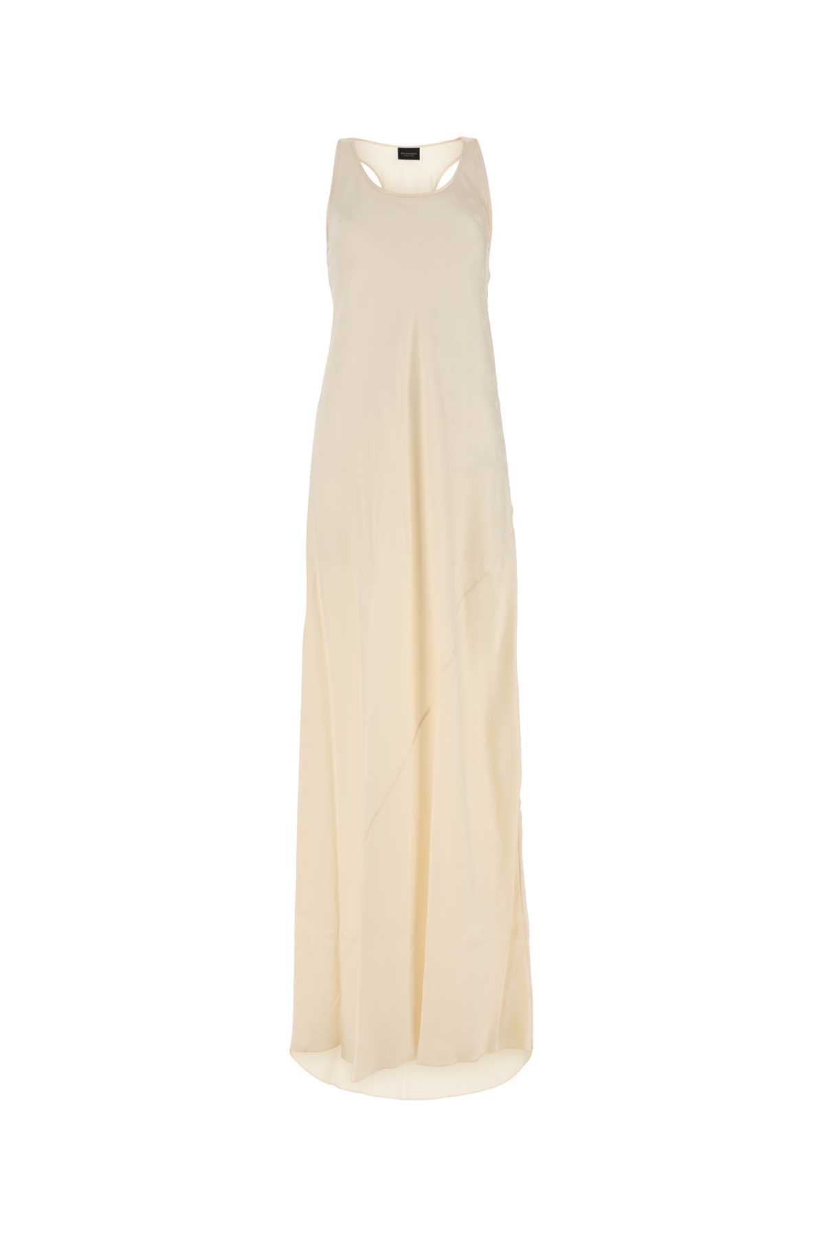 BALENCIAGA Elegant Long Satin Dress for Women