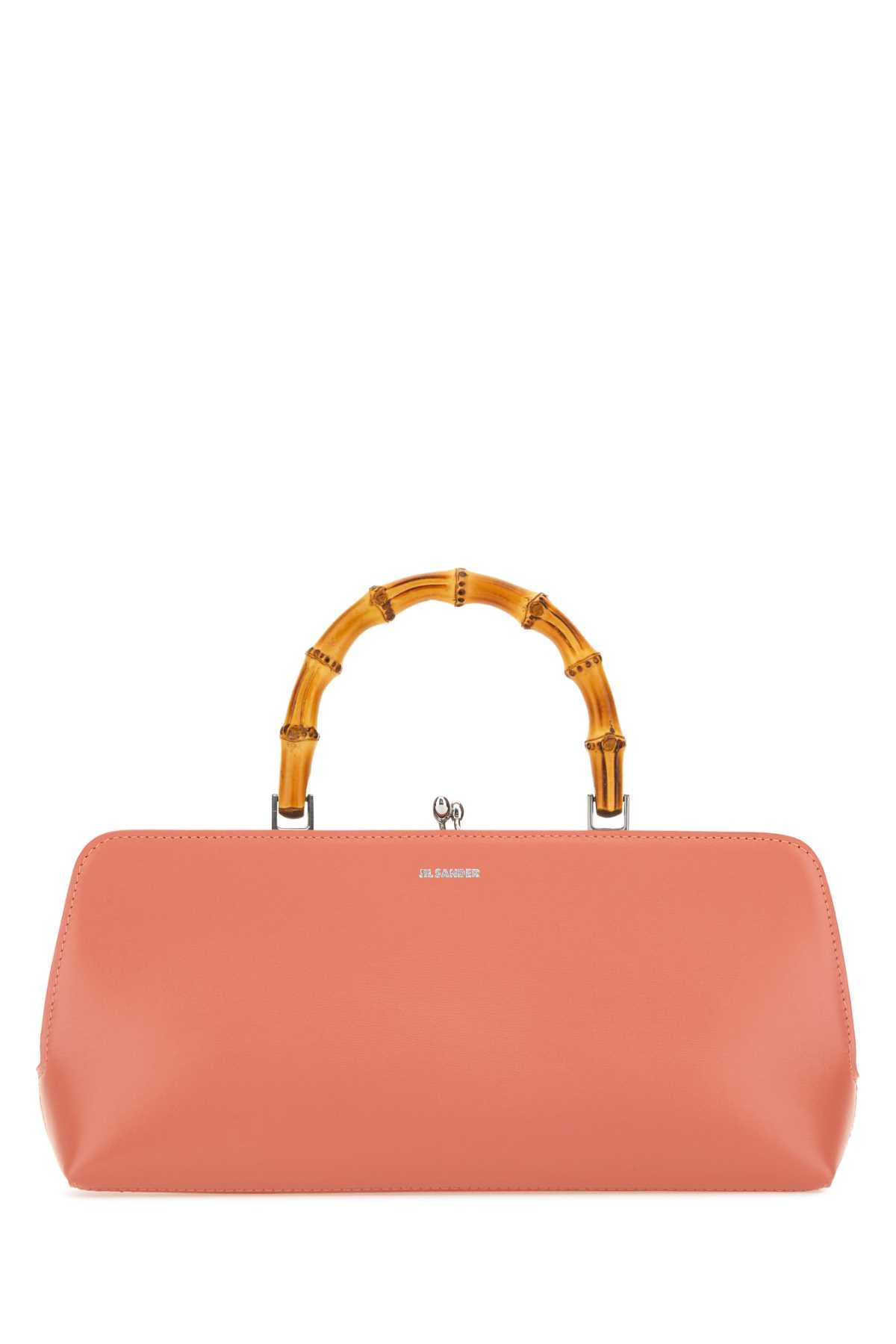 JIL SANDER Mini Leather Goji Bamboo Handbag
