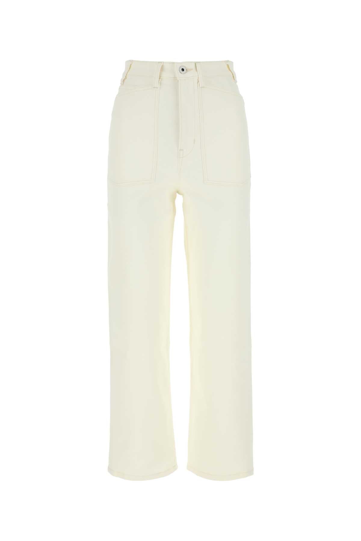 KENZO Ivory Denim Jeans for Women - Summer Style