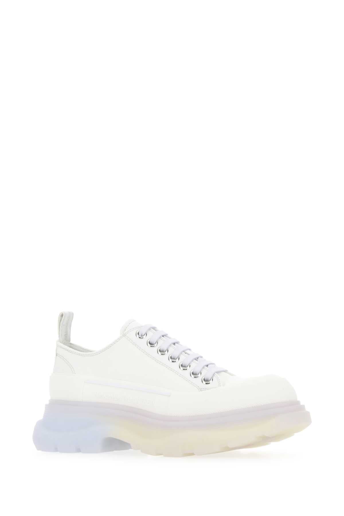 ALEXANDER MCQUEEN Chalk Canvas Tread Slick Women's Sneakers