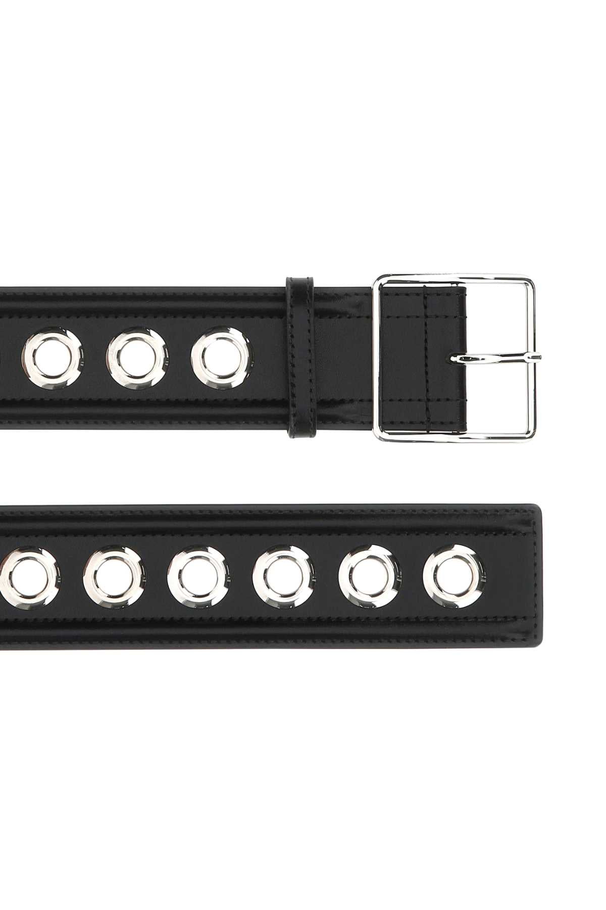 ALEXANDER MCQUEEN Elevated Leather Belt - 5 cm Height