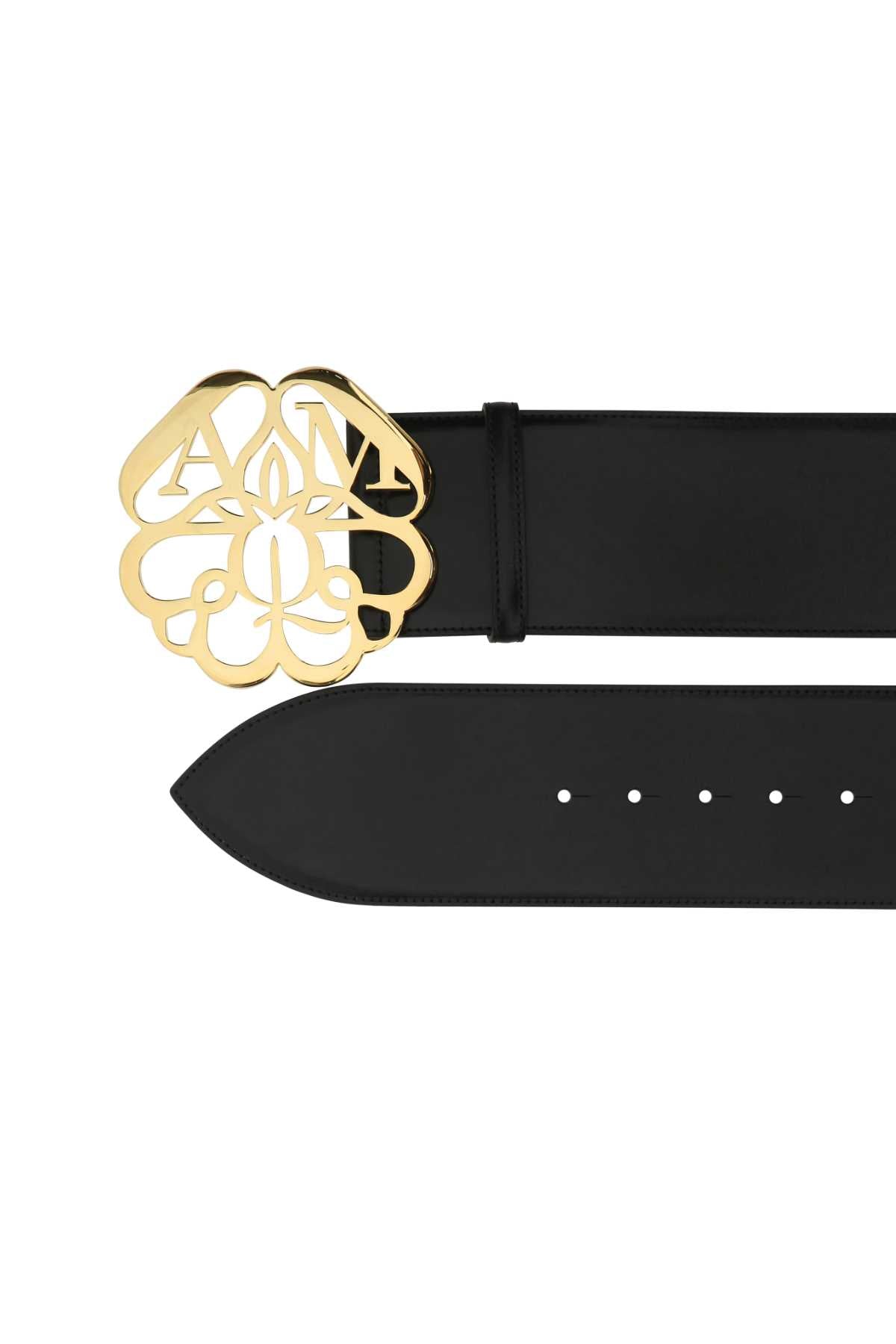 ALEXANDER MCQUEEN Elegant Leather Belt - 8 cm Height