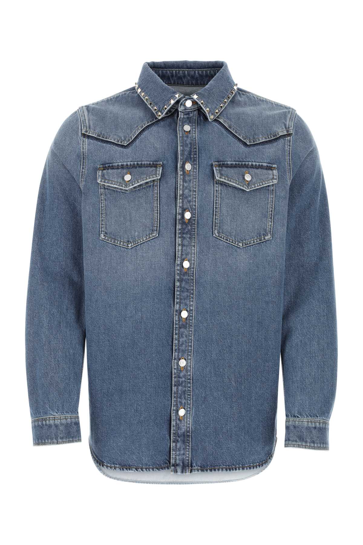 VALENTINO GARAVANI Men's Denim Shirt - Spring 2025 Collection
