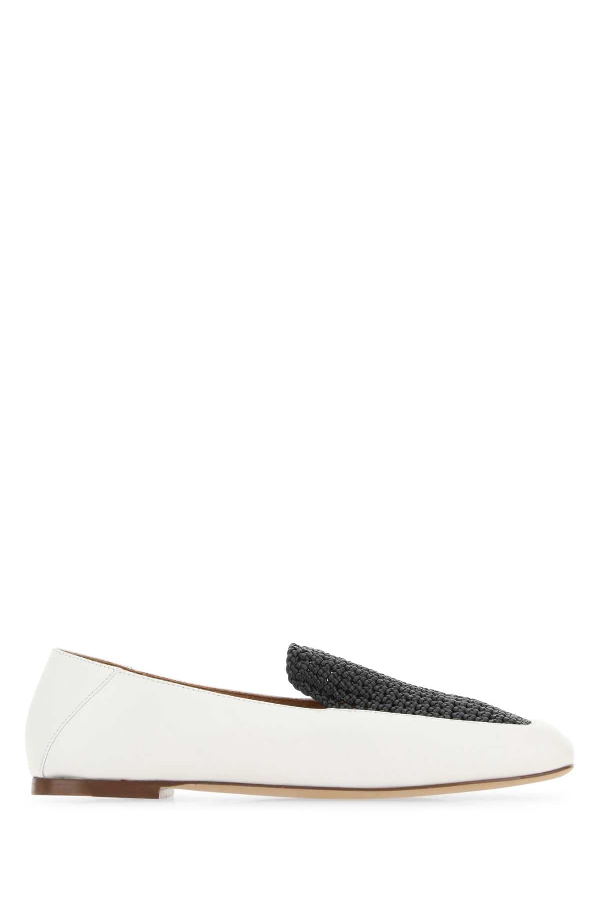 CHLOE Two-tone Leather Olene Loafers for Women