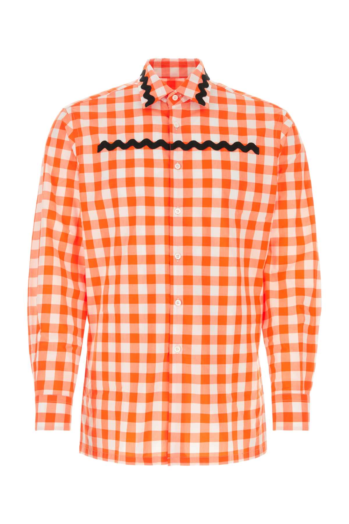 PRADA Embroidered Poplin Shirt for Men - Spring 23 Collection