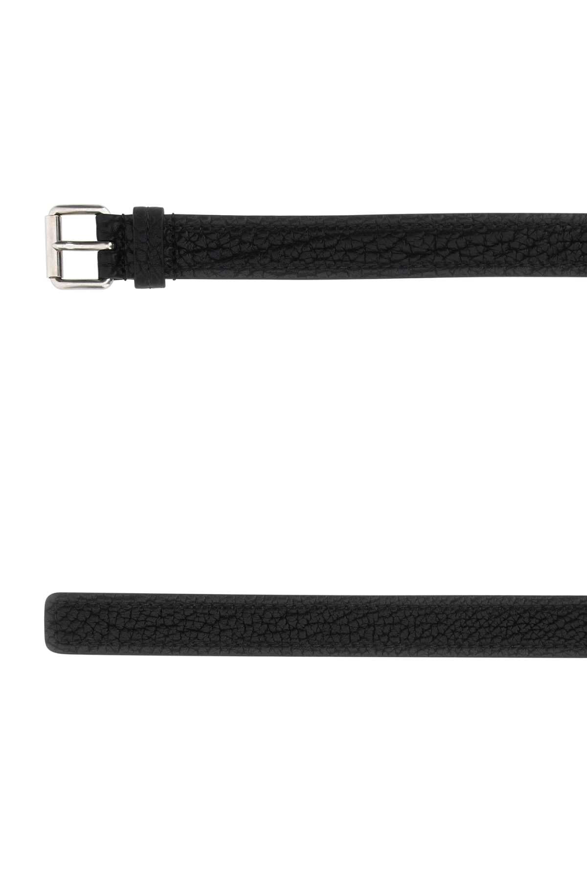 PRADA Sleek Leather Belt - 3 cm Width