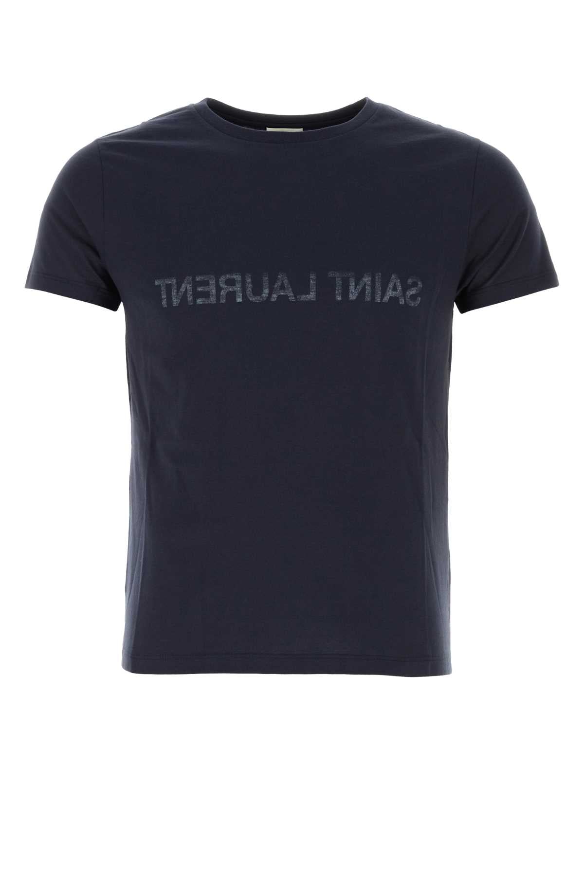 SAINT LAURENT Essential Cotton T-Shirt for Him