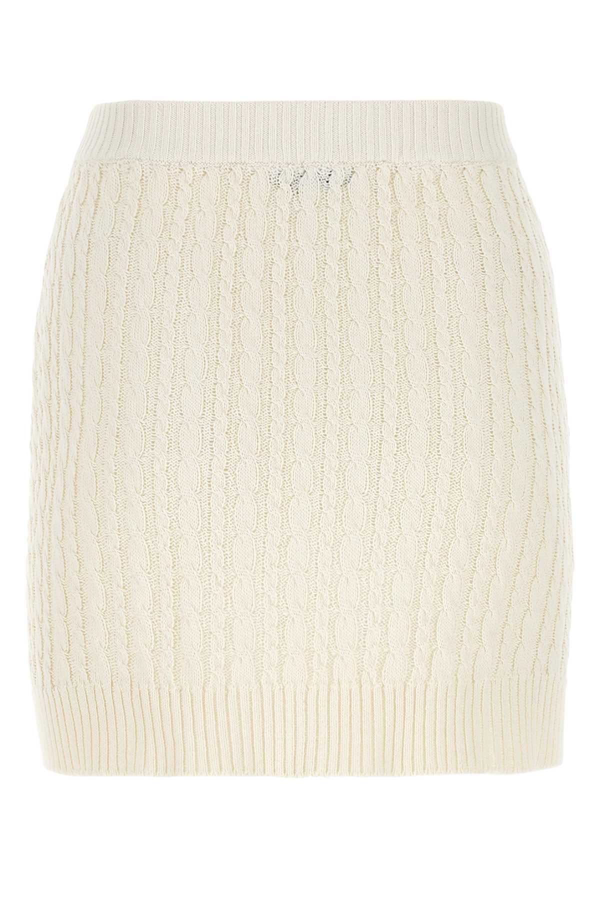 PRADA Chic Mini Cotton Blend Skirt