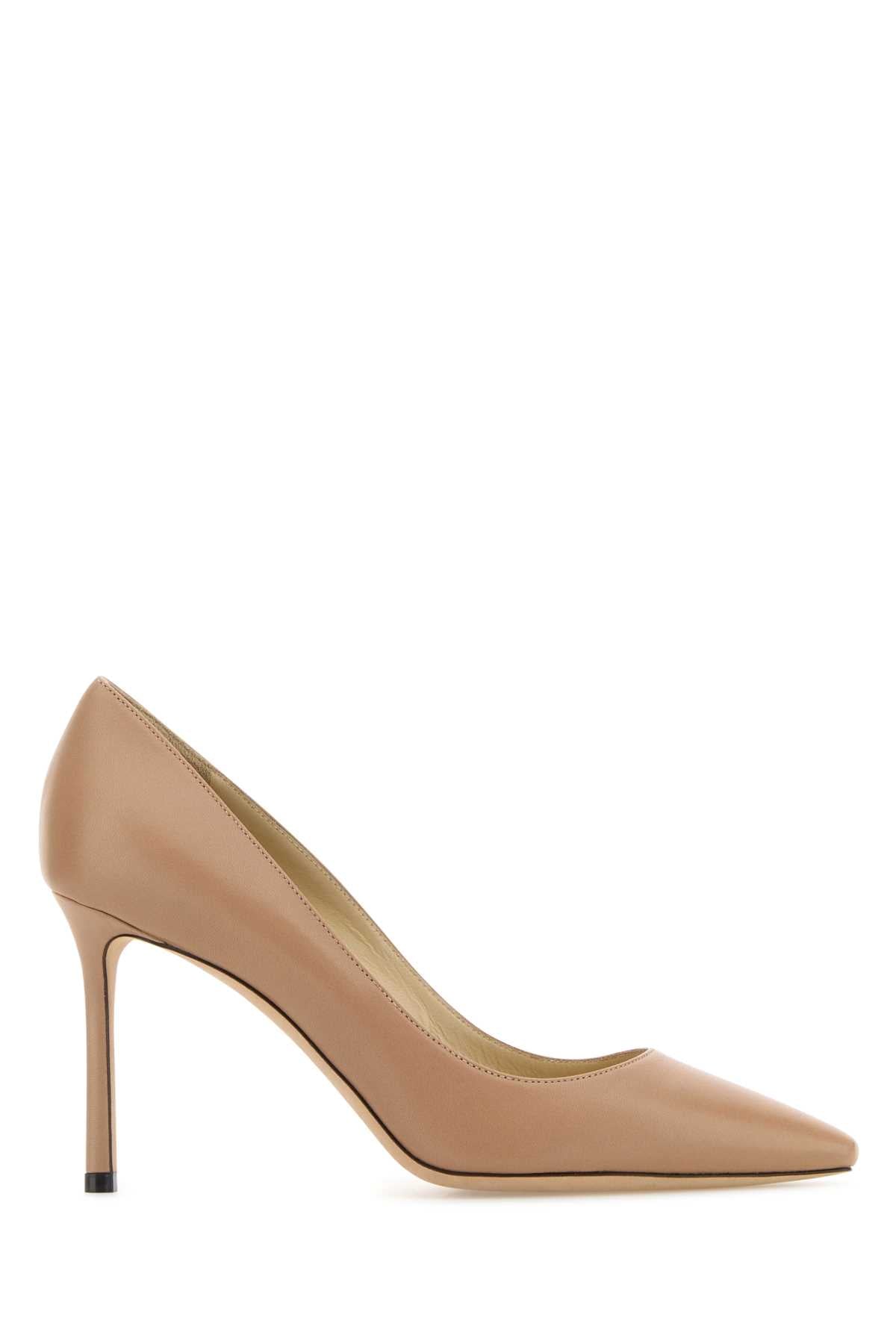 JIMMY CHOO Antiqued Leather Romy 85 Pumps