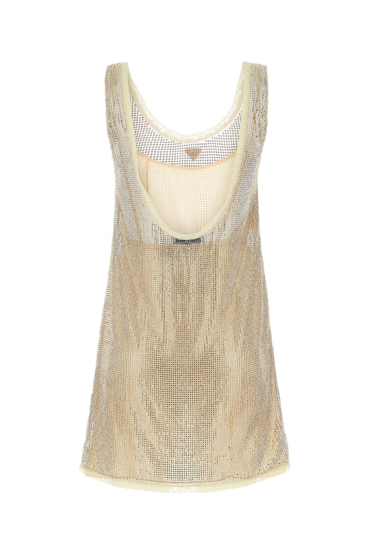 PRADA Embellished Mesh Mini Dress for Women
