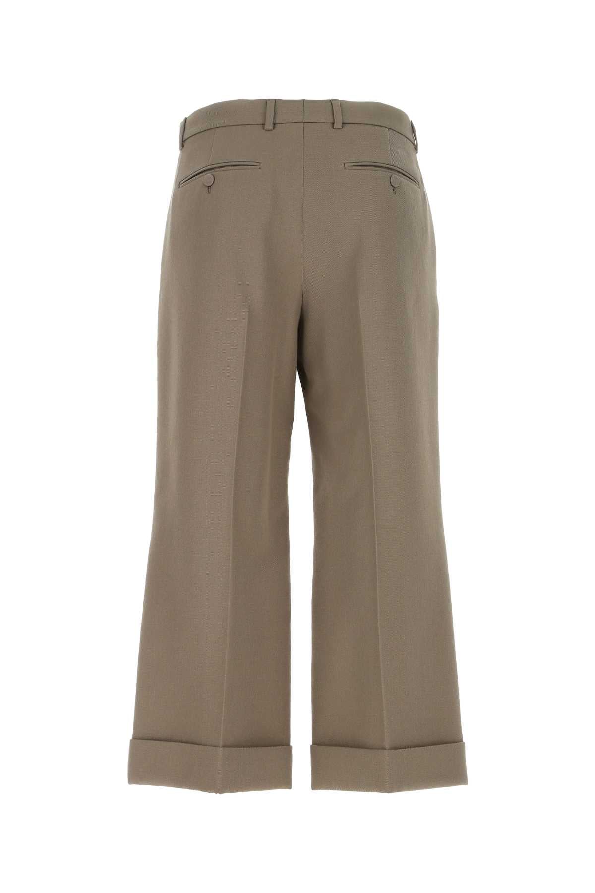 GUCCI Cropped Wool Cut Pants for Men - 2025 Trend