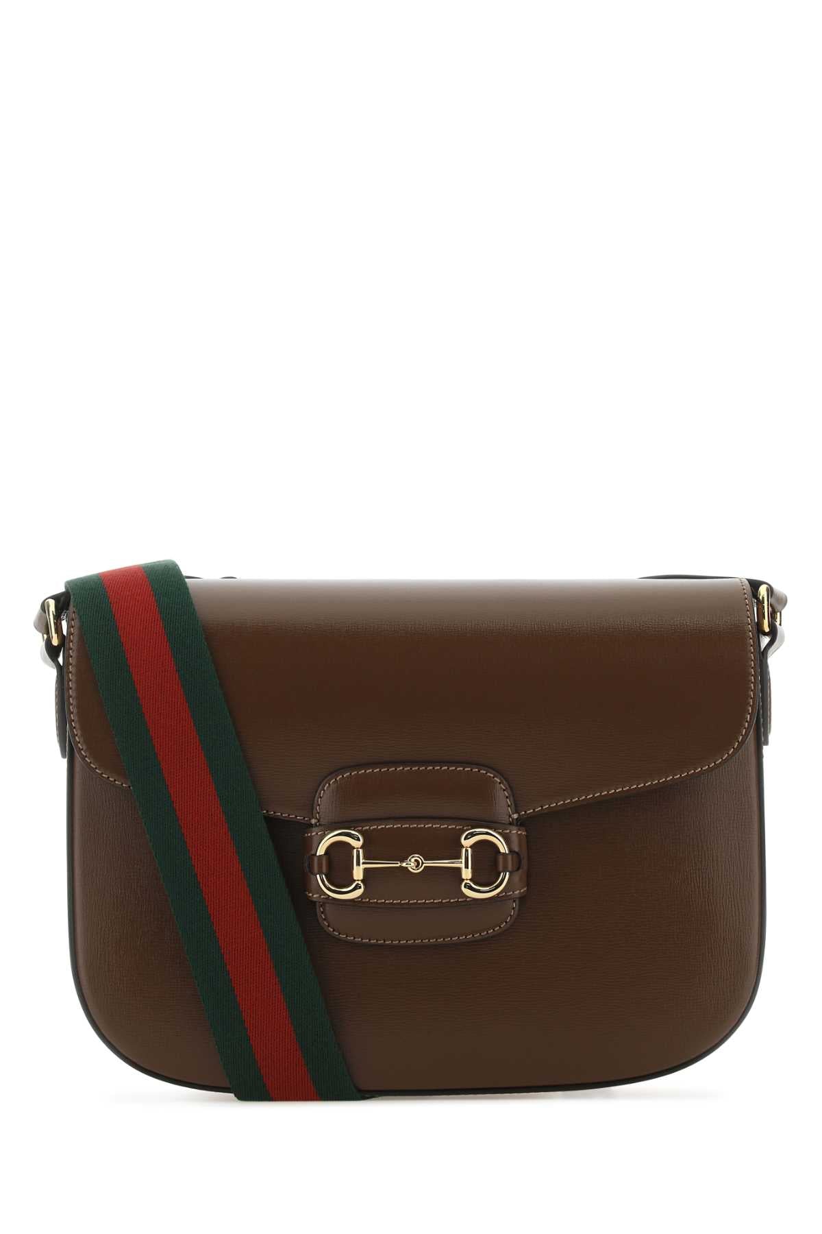 GUCCI Classic Leather 1955 Horsebit Crossbody Shoulder Bag (29 cm x 22 cm)