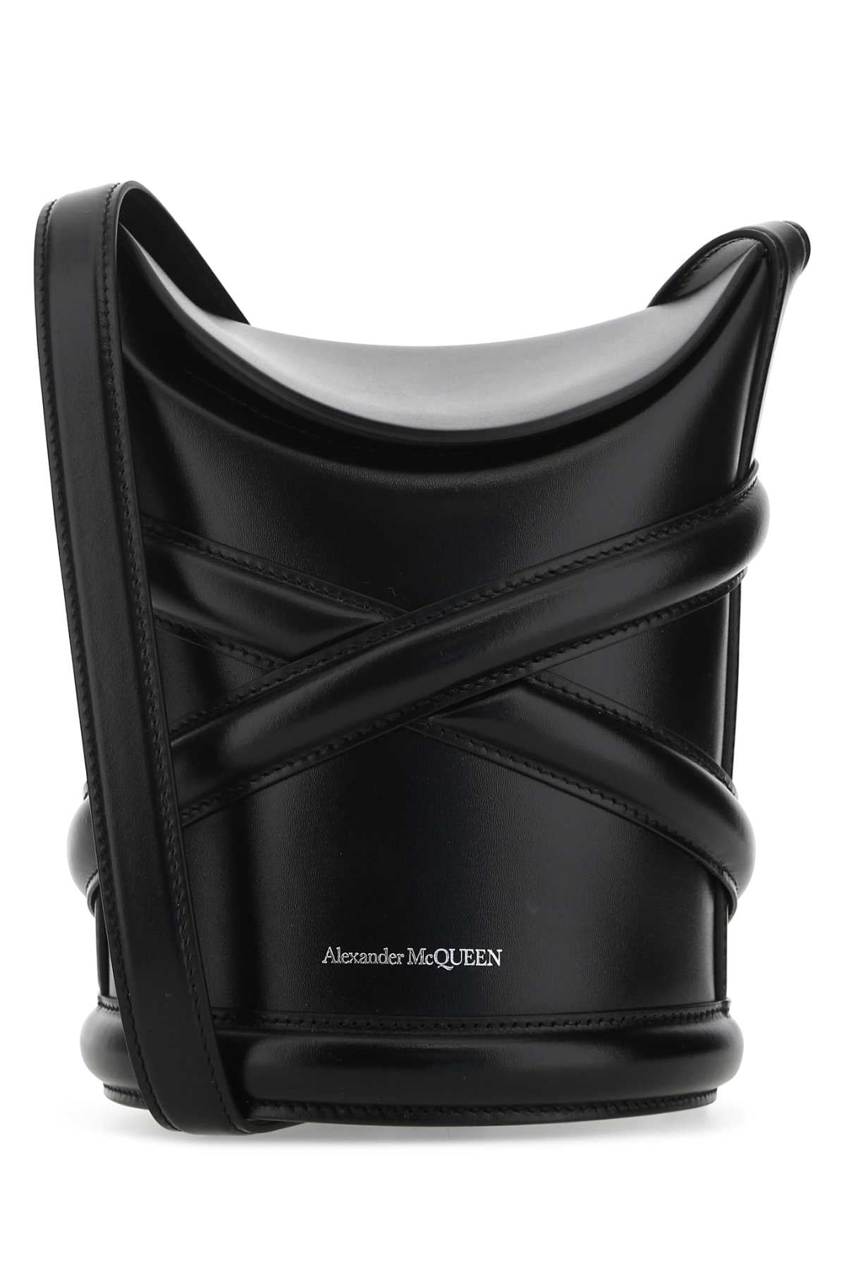 ALEXANDER MCQUEEN Mini Curve Bucket Handbag