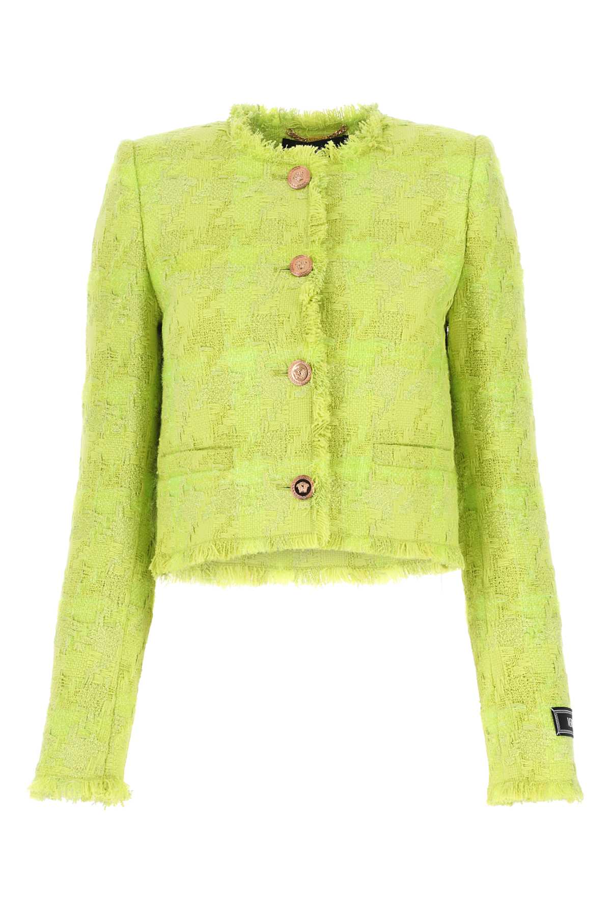 VERSACE Chic Boucl&eacute; Blazer for Women - 23S