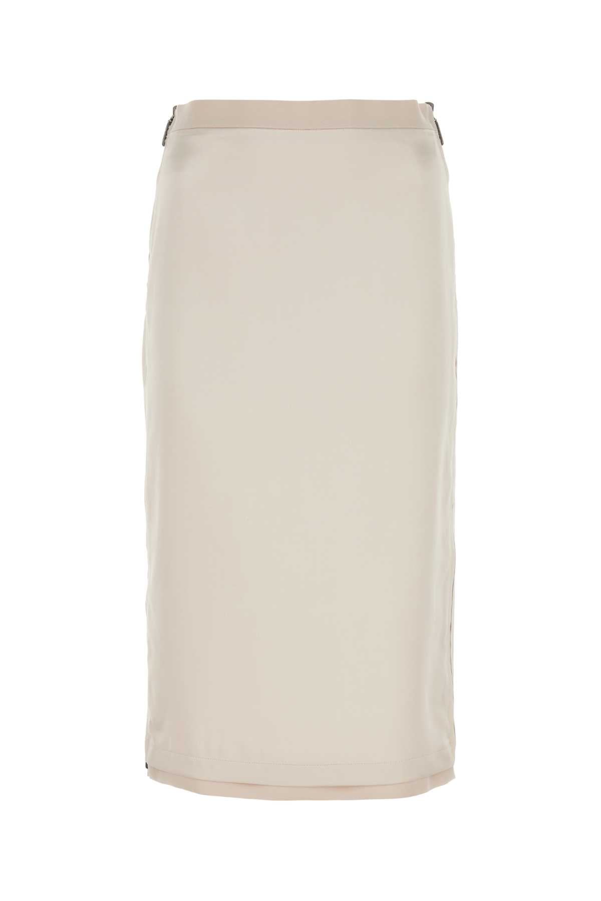 FENDI Luxurious Satin Mini Skirt