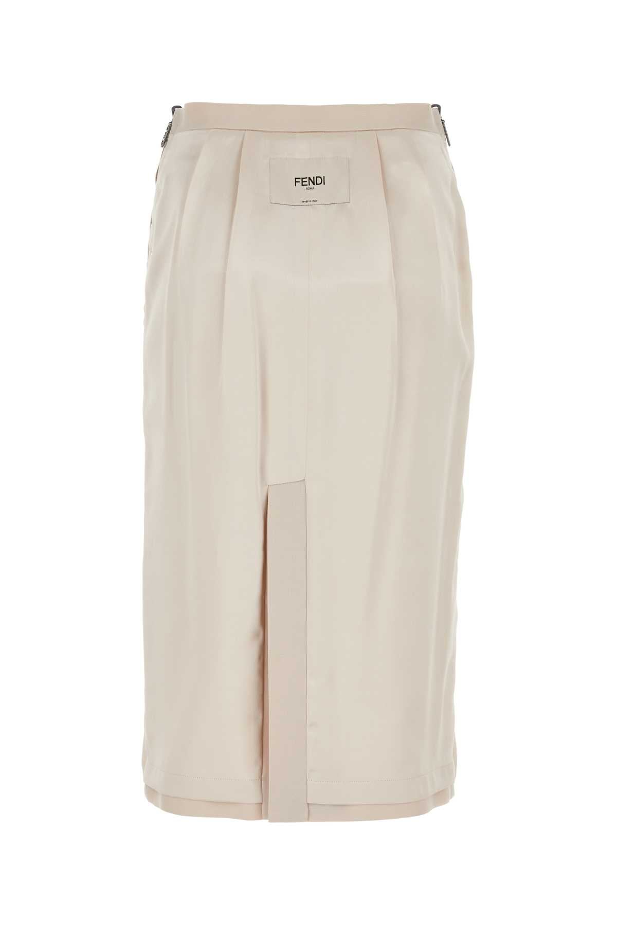 FENDI Luxurious Satin Mini Skirt