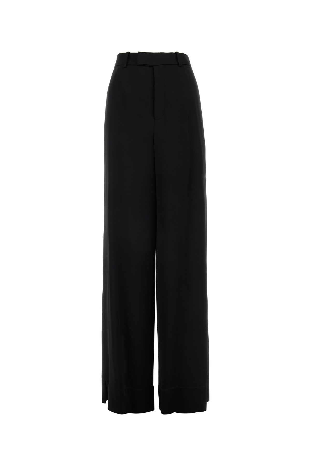 SAINT LAURENT Wide-Leg Satin Pants for Women - 23S Collection
