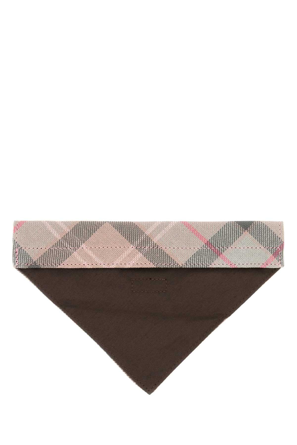 BARBOUR Embroidered Cotton Dog Bandana - Checked Design