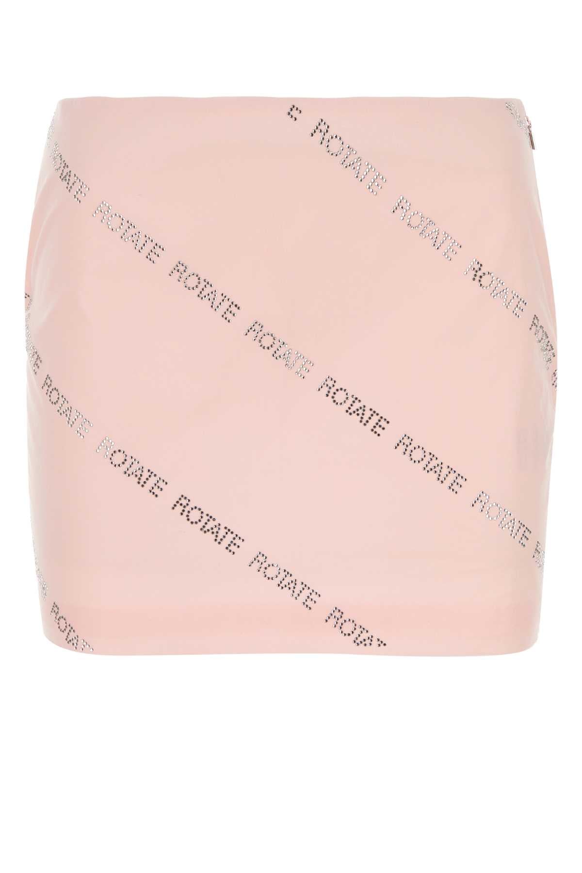 ROTATE BIRGER CHRISTENSEN Chic Pastel Poplin Mini Skirt