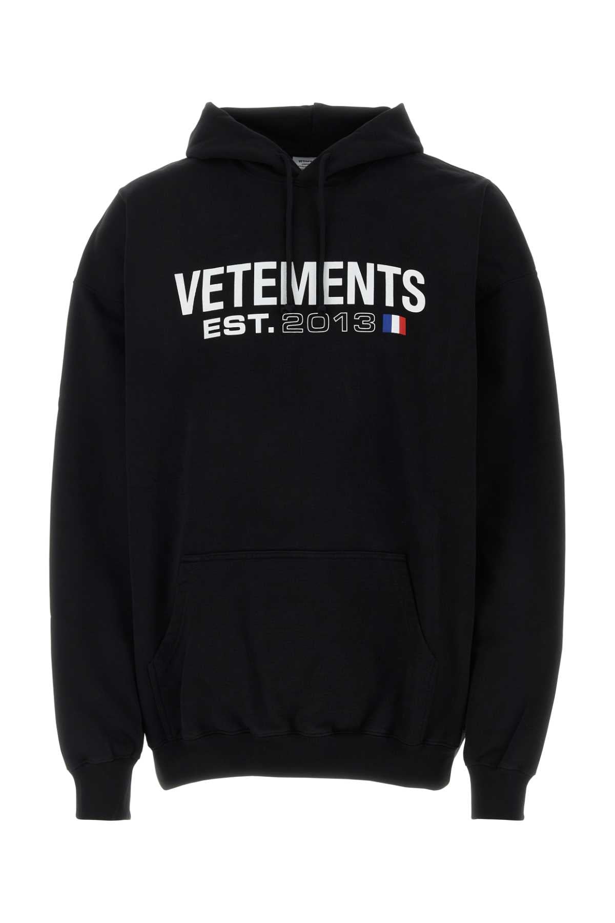 VETEMENTS Oversized Cotton Blend Sweatshirt for Men