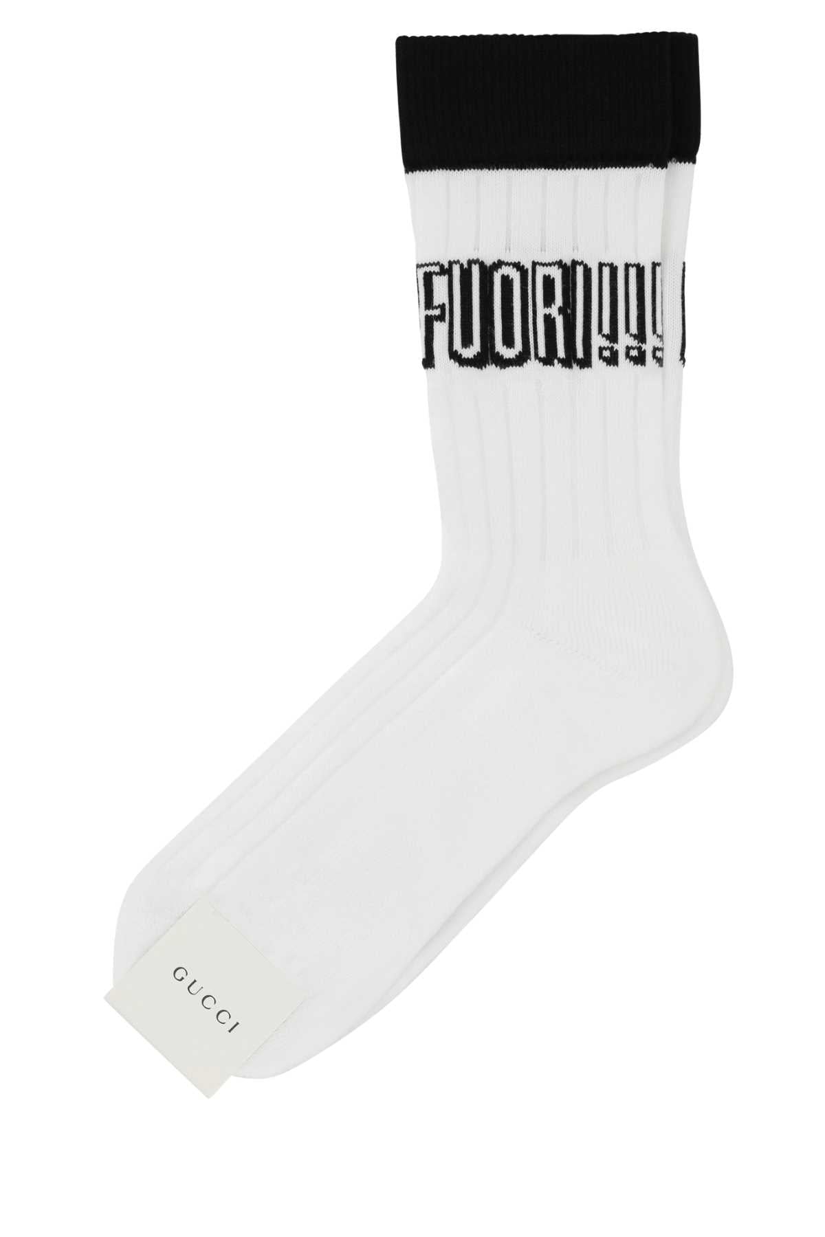 GUCCI Stretch Cotton Blend Mini Socks for Women