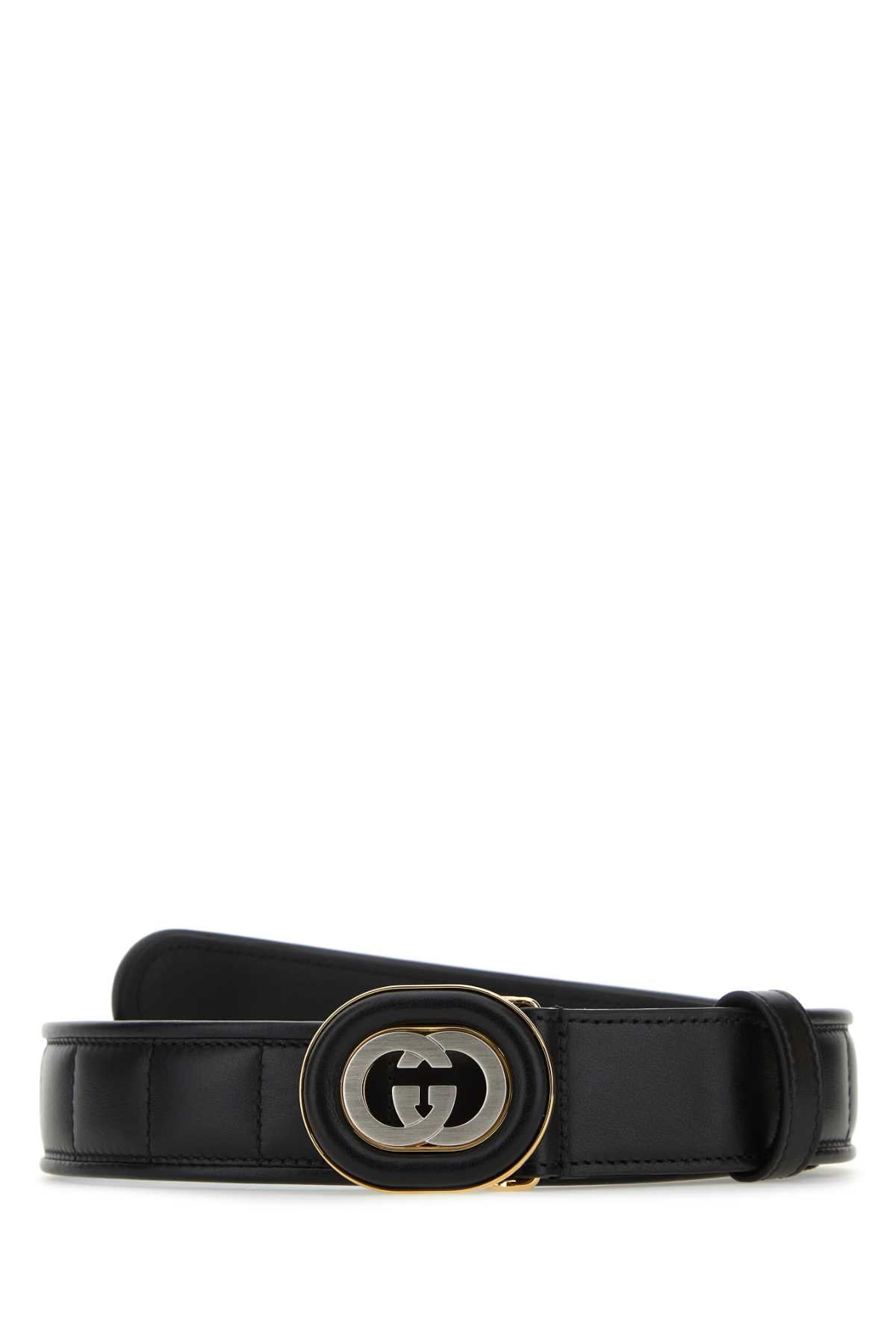 GUCCI Elegant 3 cm Leather Belt for Women