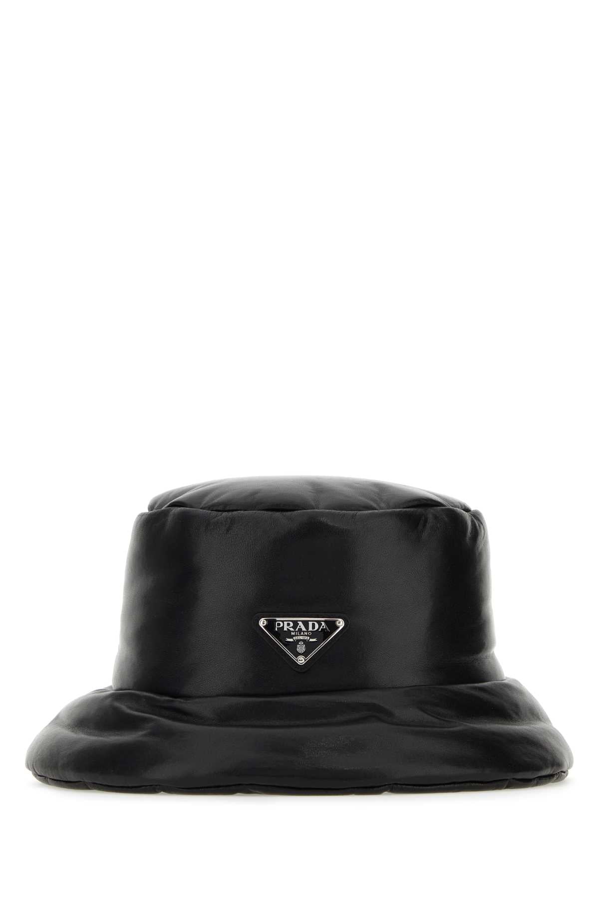 PRADA Padded Leather Hat - Women's Accessory