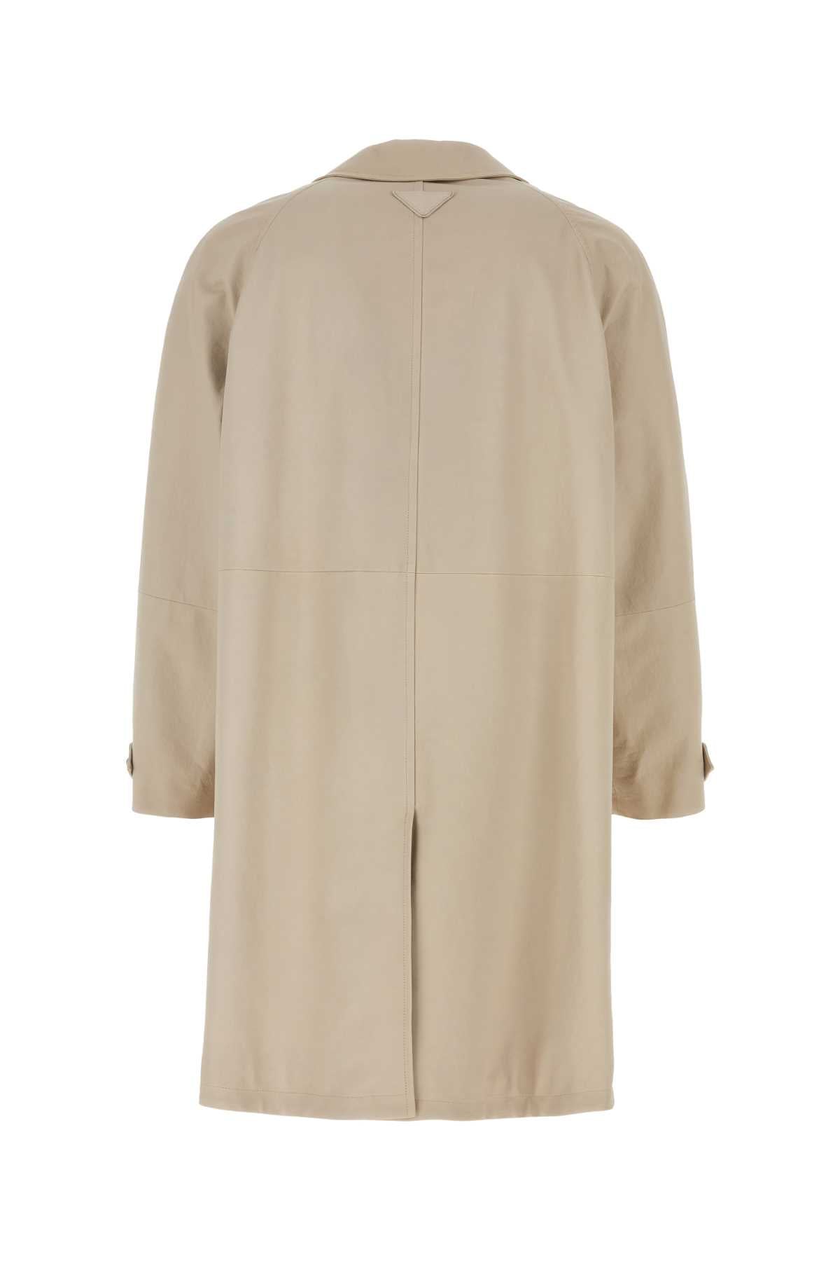 PRADA Men's Sand Nappa Leather Jacket