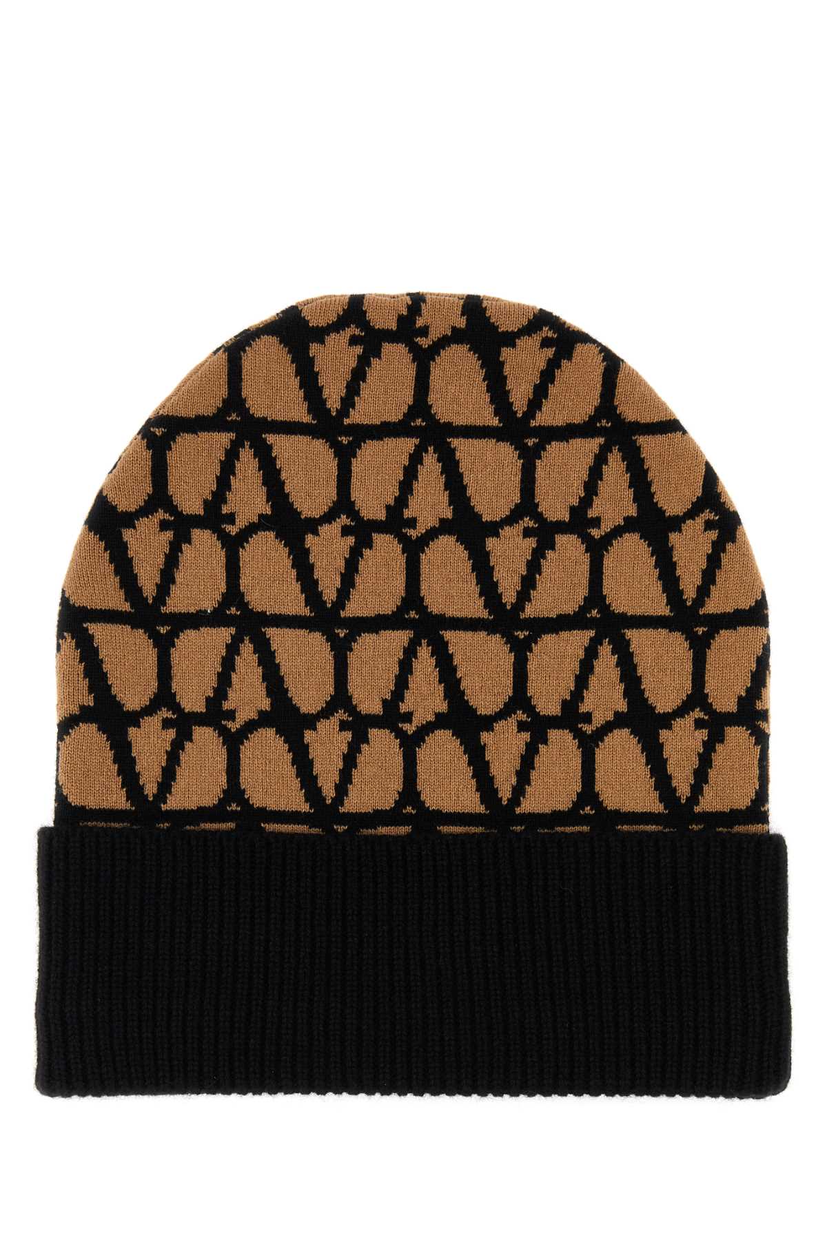 VALENTINO GARAVANI Cashmere Printed Beanie Hat for Women