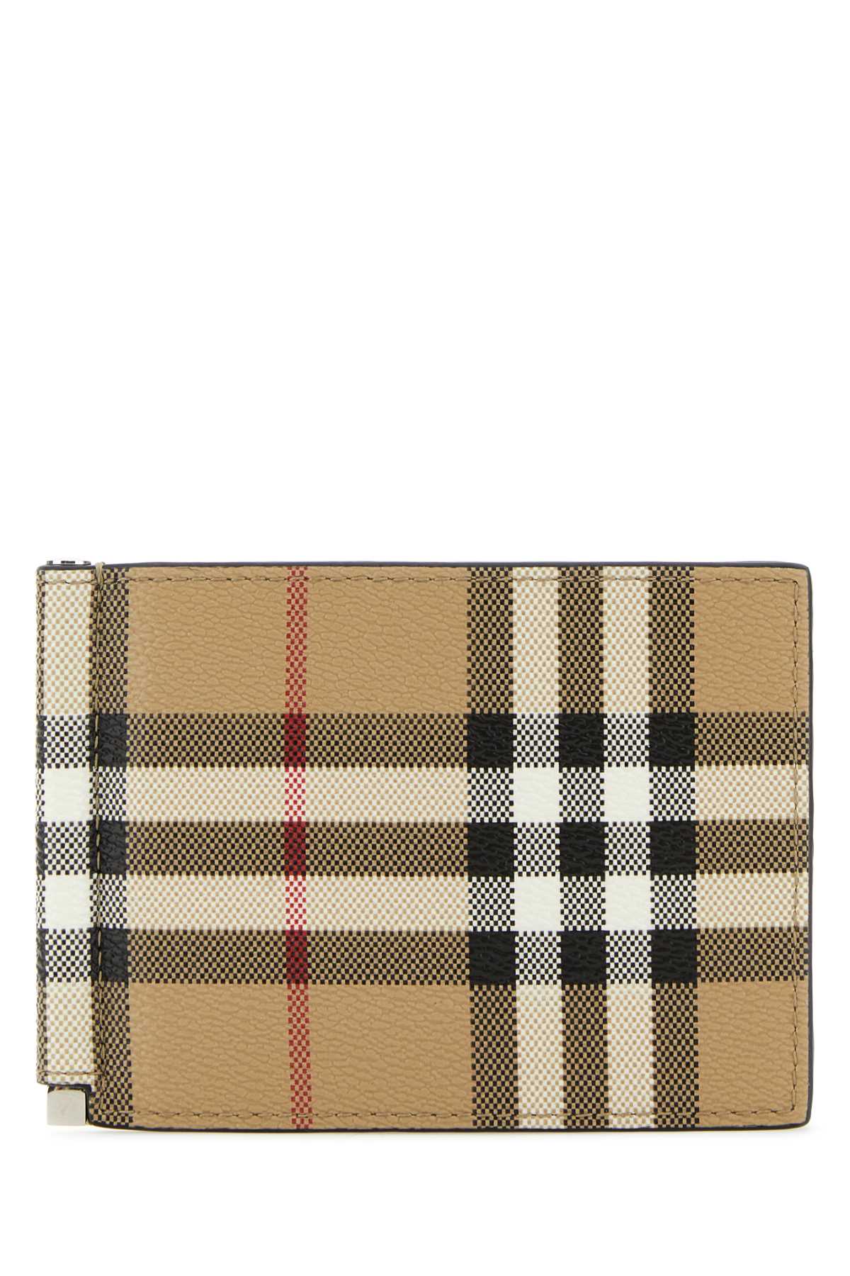 BURBERRY Printed Canvas Cardholder - 11 cm x 8 cm