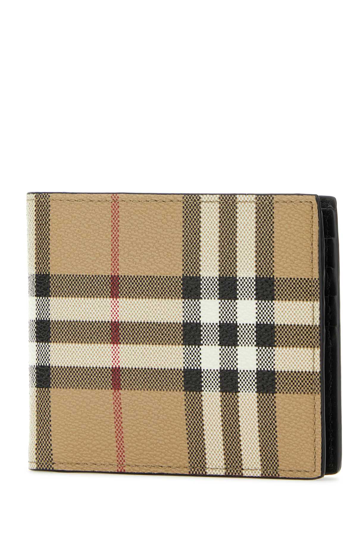 BURBERRY Printed Canvas Wallet - 11.5 cm x 9.5 cm x 2 cm