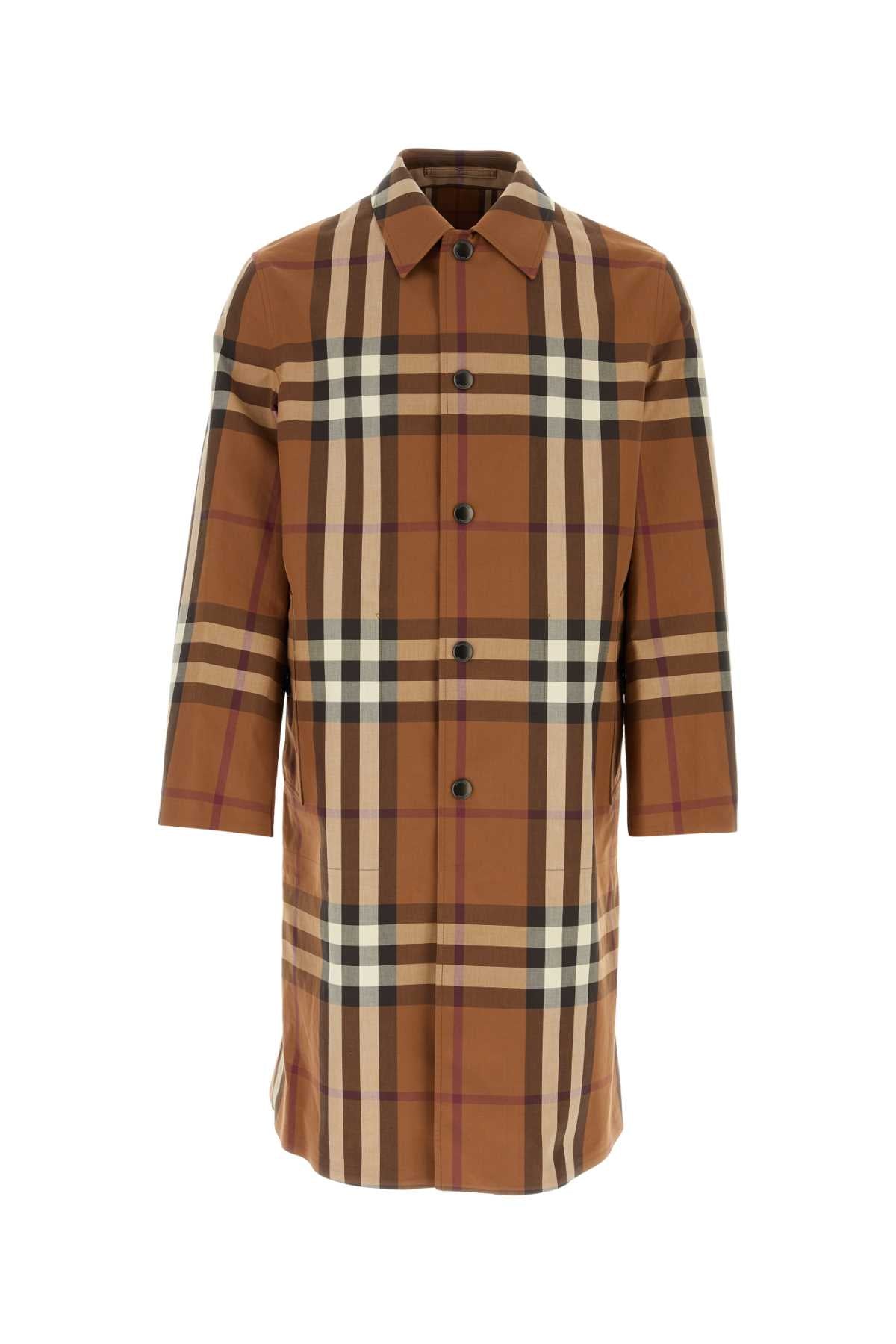 BURBERRY Eversible Embroidered Cotton Overcoat for Men