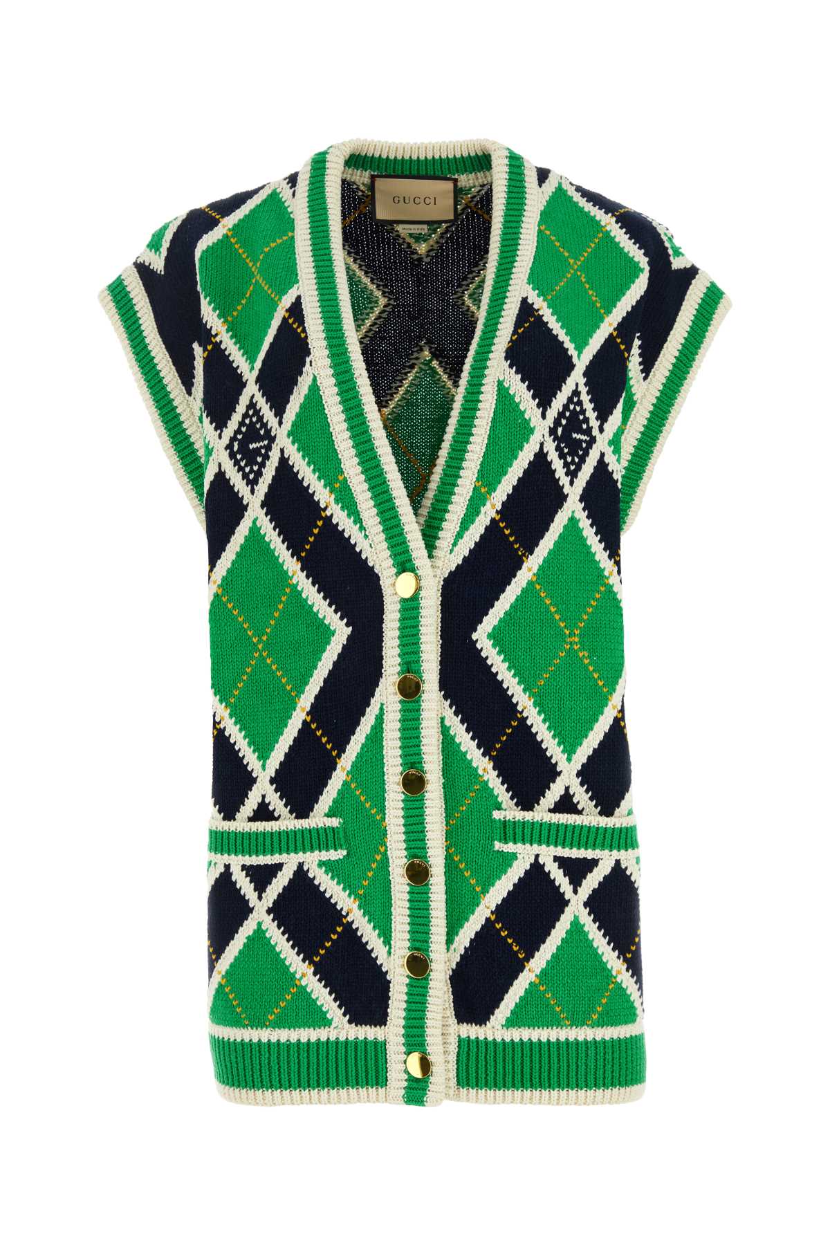 GUCCI Embroidered Cotton Vest - Women's Fashion Essential