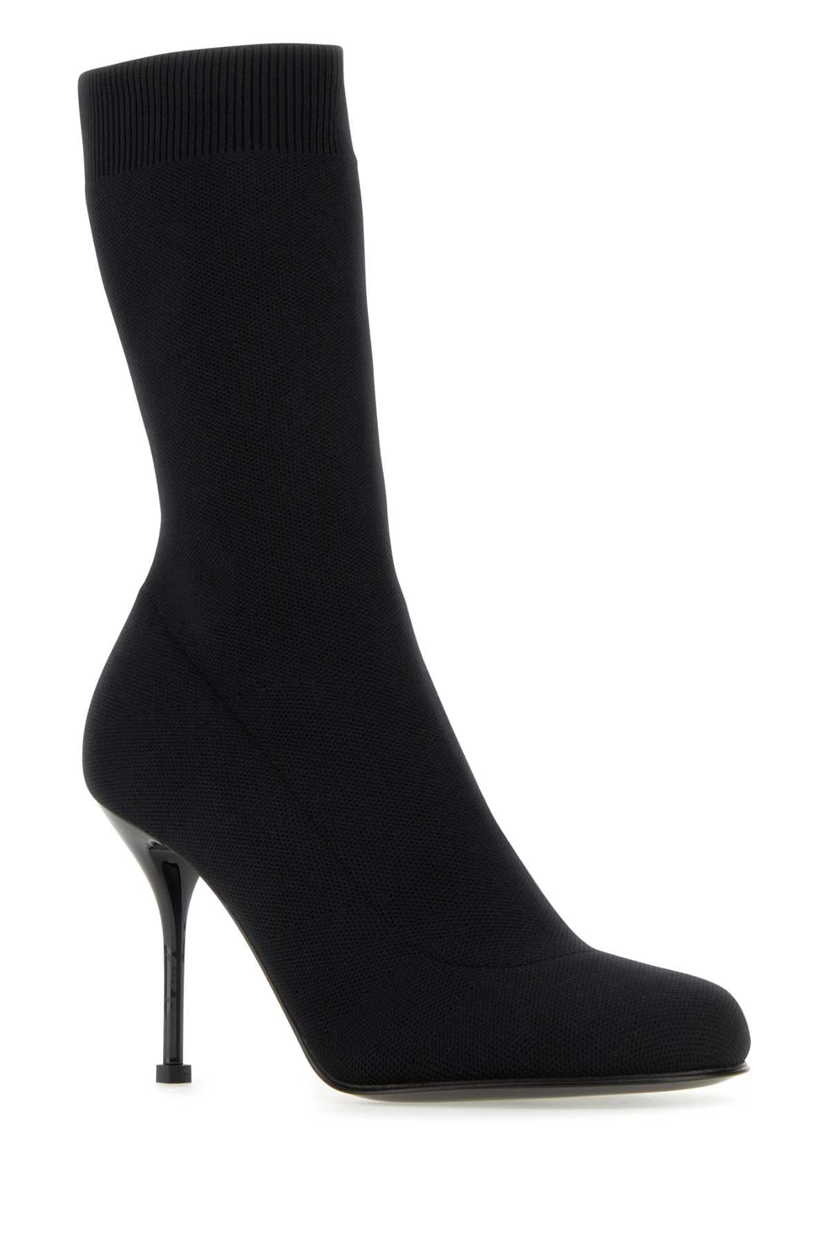 ALEXANDER MCQUEEN Women's Stretch Nylon Ankle Boots with 9 cm Heel