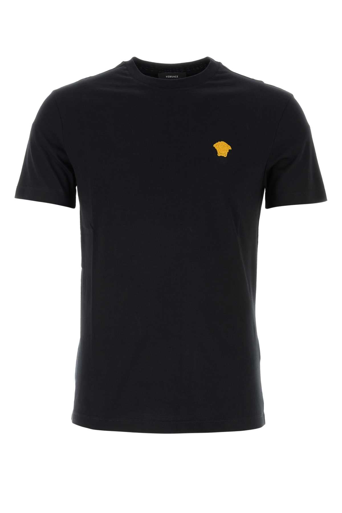 VERSACE Elegant Medusa Embroidered T-Shirt for Men - Size 48 IT