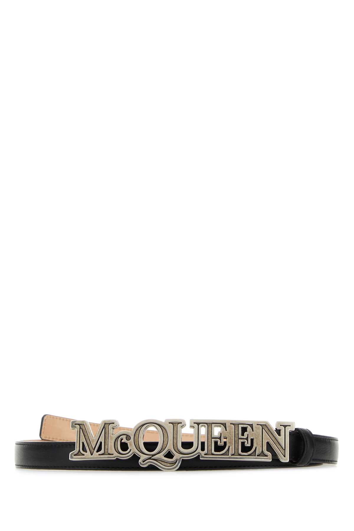 ALEXANDER MCQUEEN Men's Classic Leather Belt - 2 cm Height