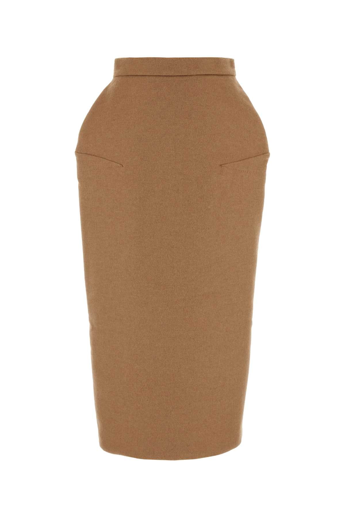 MAX MARA Chic Camel Babele Skirt - Mini Length