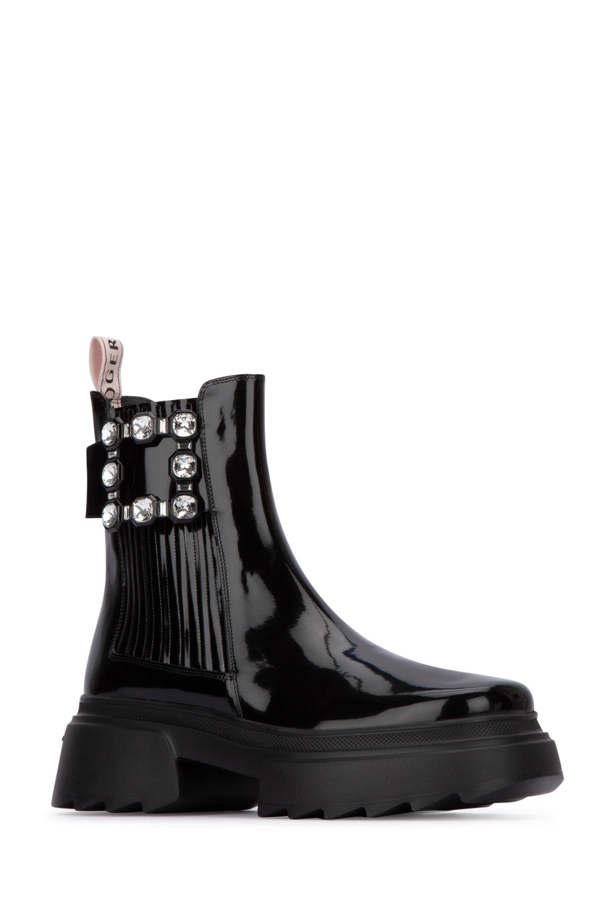 ROGER VIVIER Chelsea Bootie with Signature Buckle