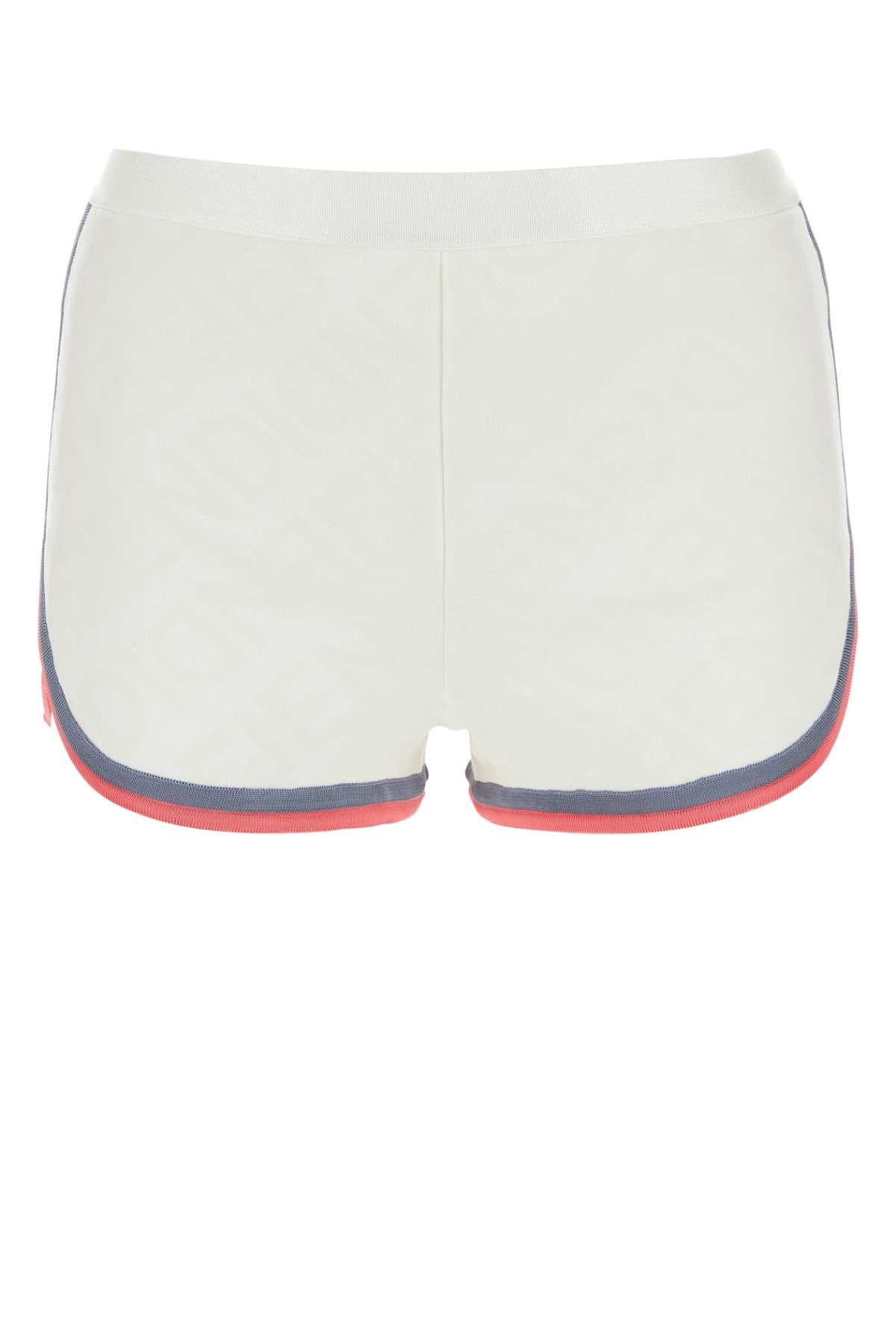 FENDI Chic Viscose Blend Mini Shorts