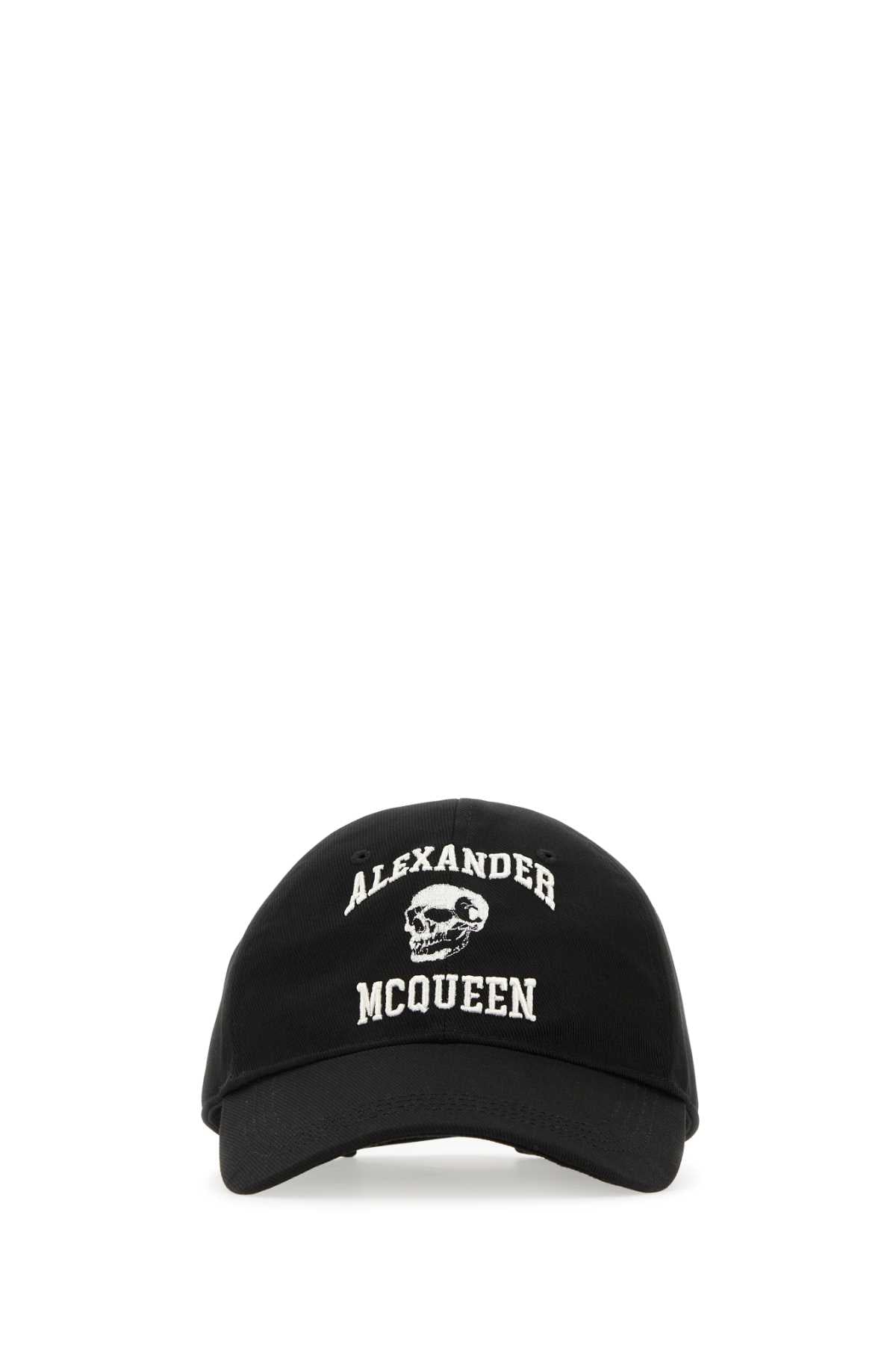 ALEXANDER MCQUEEN Men's Cotton Varsity Skull Baseball Cap