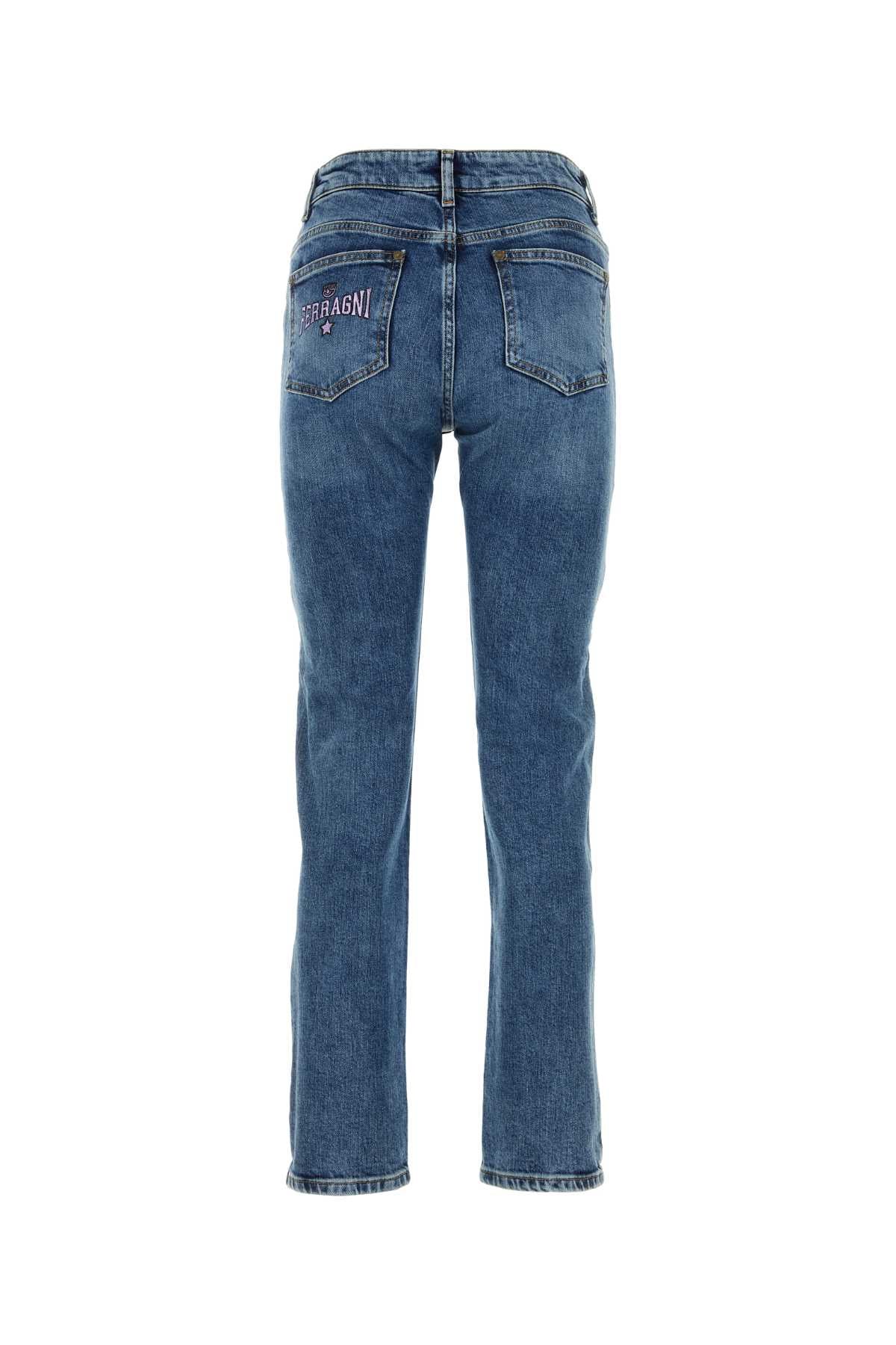 CHIARA FERRAGNI Stretch Denim Jeans for Women - FW23